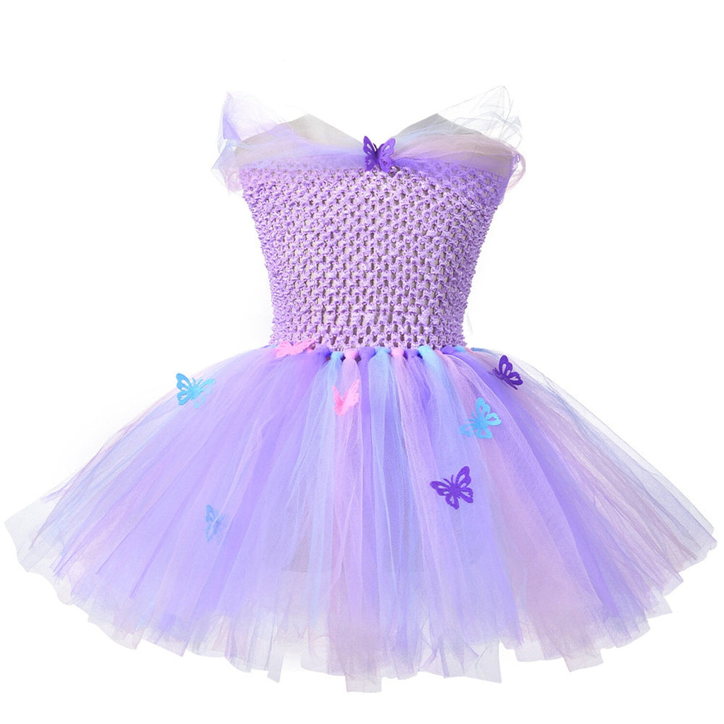 CHOYURME CHONYURM Fairy Halloween Princess Tutu Costume Dress for Girls Holiday Birthday Christmas Party Dress Up