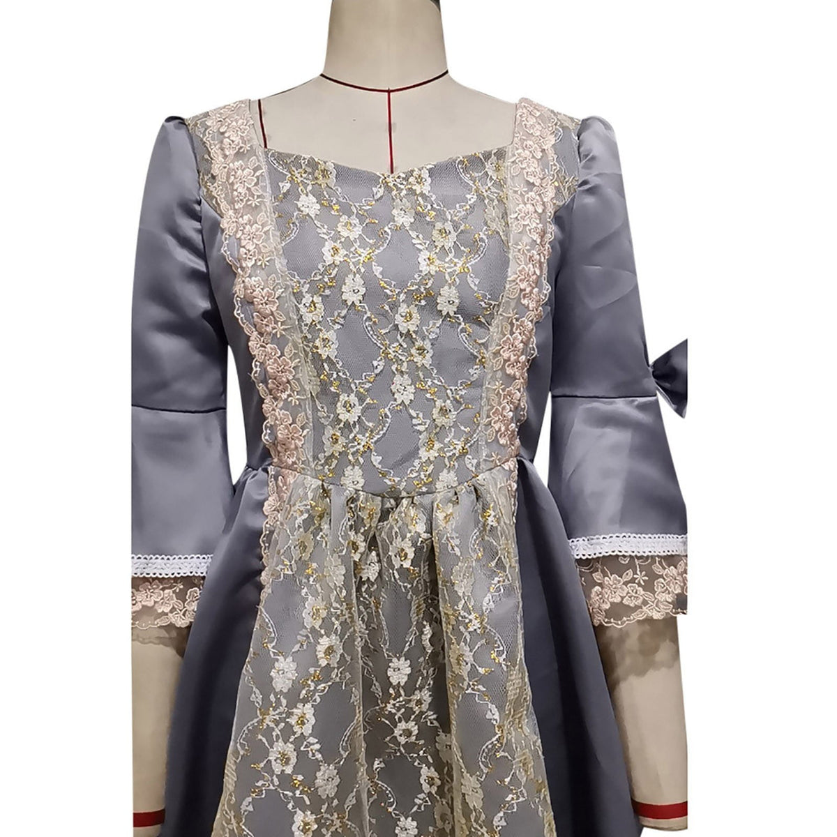 UPPADA Plus Size Victorian Dress for Women Lace Up Flare Sleeve Ball Gown with Corset Evening Party Maxi Gowns Vintage Cocktail Dress Wedding Dresses Early