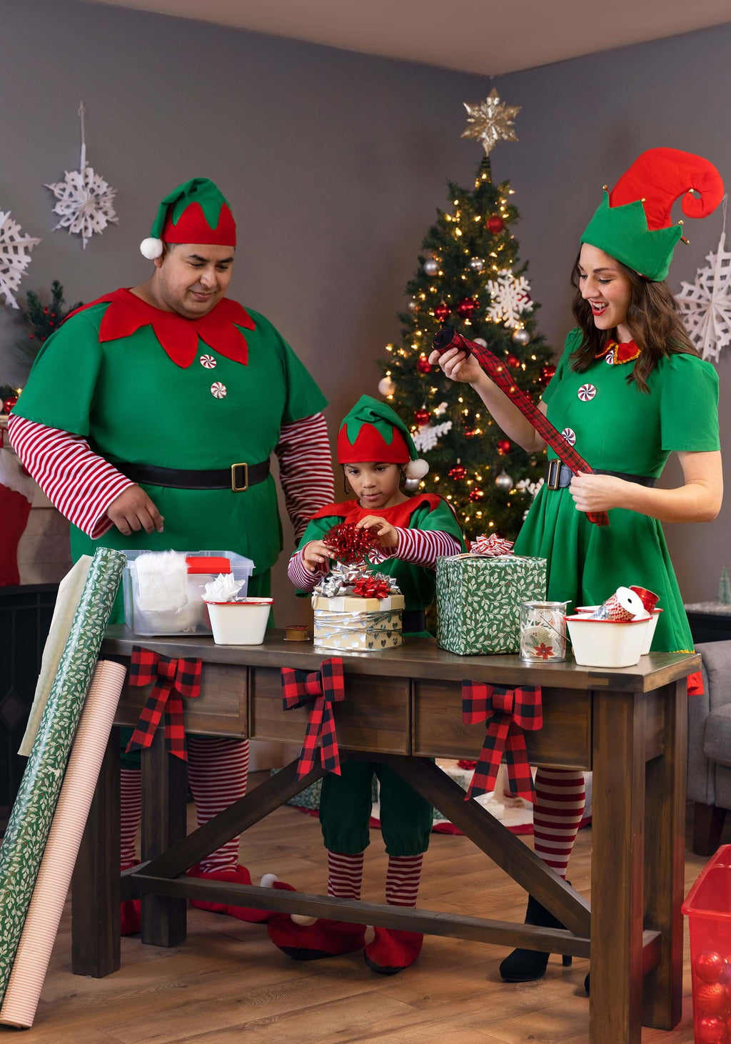 Men's Plus Size Holiday Elf Costume