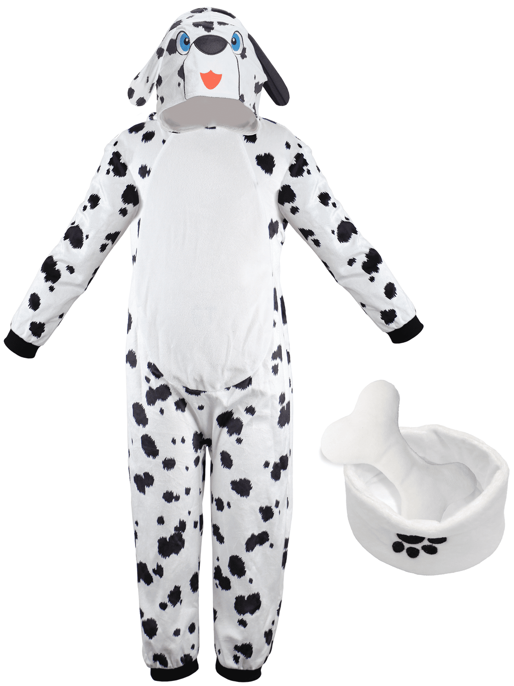 Kids 101 Day of School Dalmatian Costume, Spotted Dog Jumpsuit Puppy Outfit for Boys Girls 3-4T