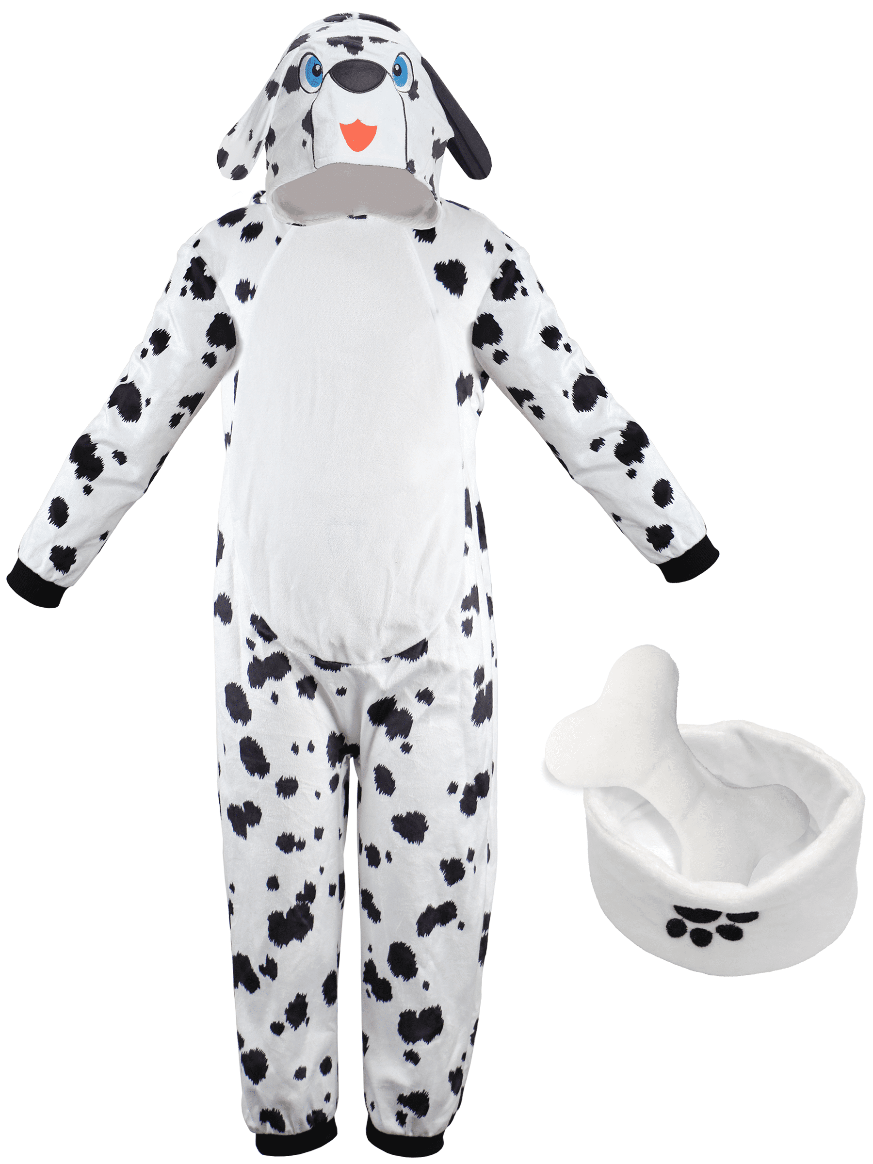 Kids 101 Day of School Dalmatian Costume, Spotted Dog Jumpsuit Puppy Outfit for Boys Girls 3-4T