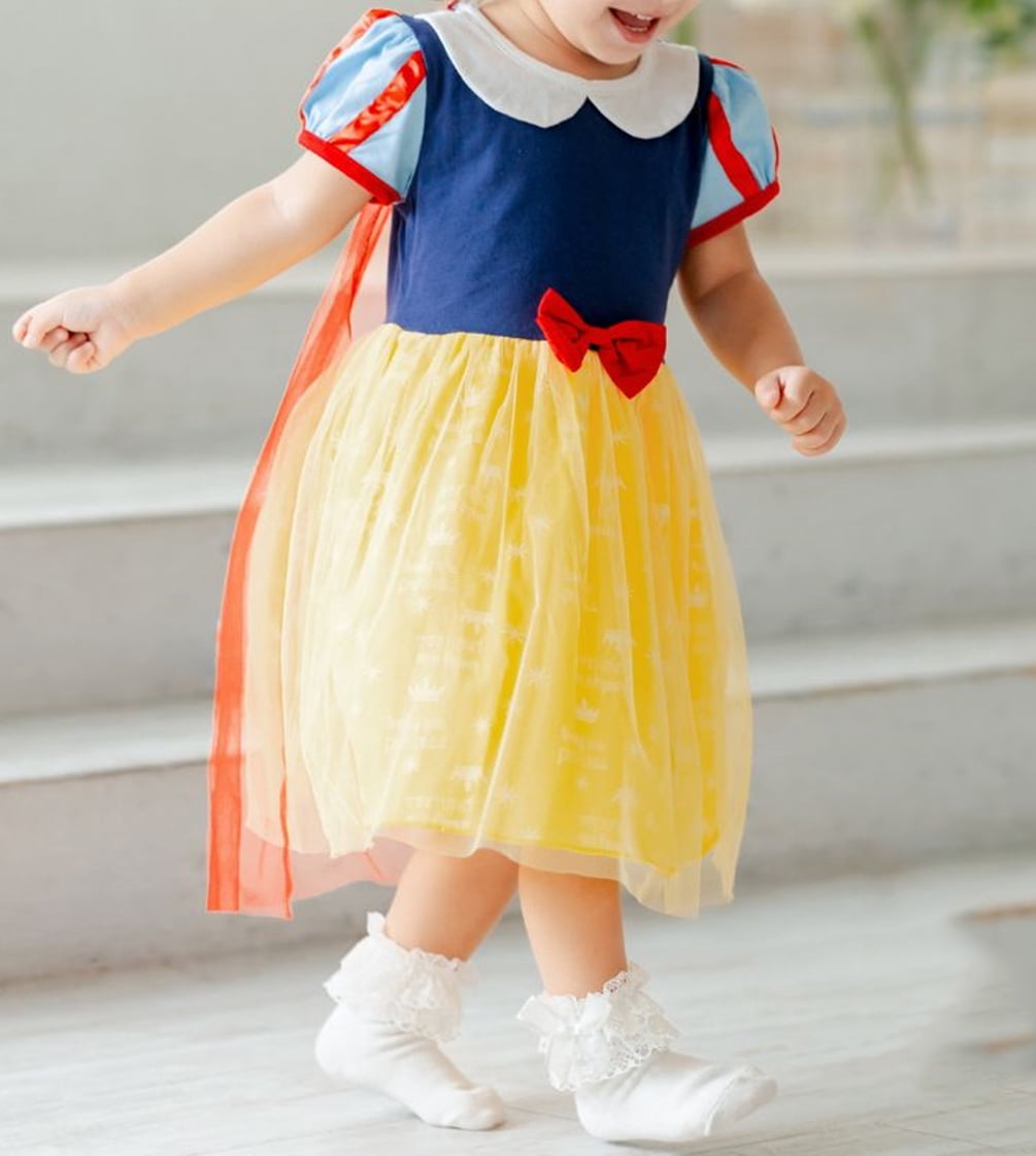 WIBACKER 1-6Y Toddler Girls Princess Costumes Dresses Fancy Dress Up Clothes for Halloween Party Cosplay, Christmas Gift