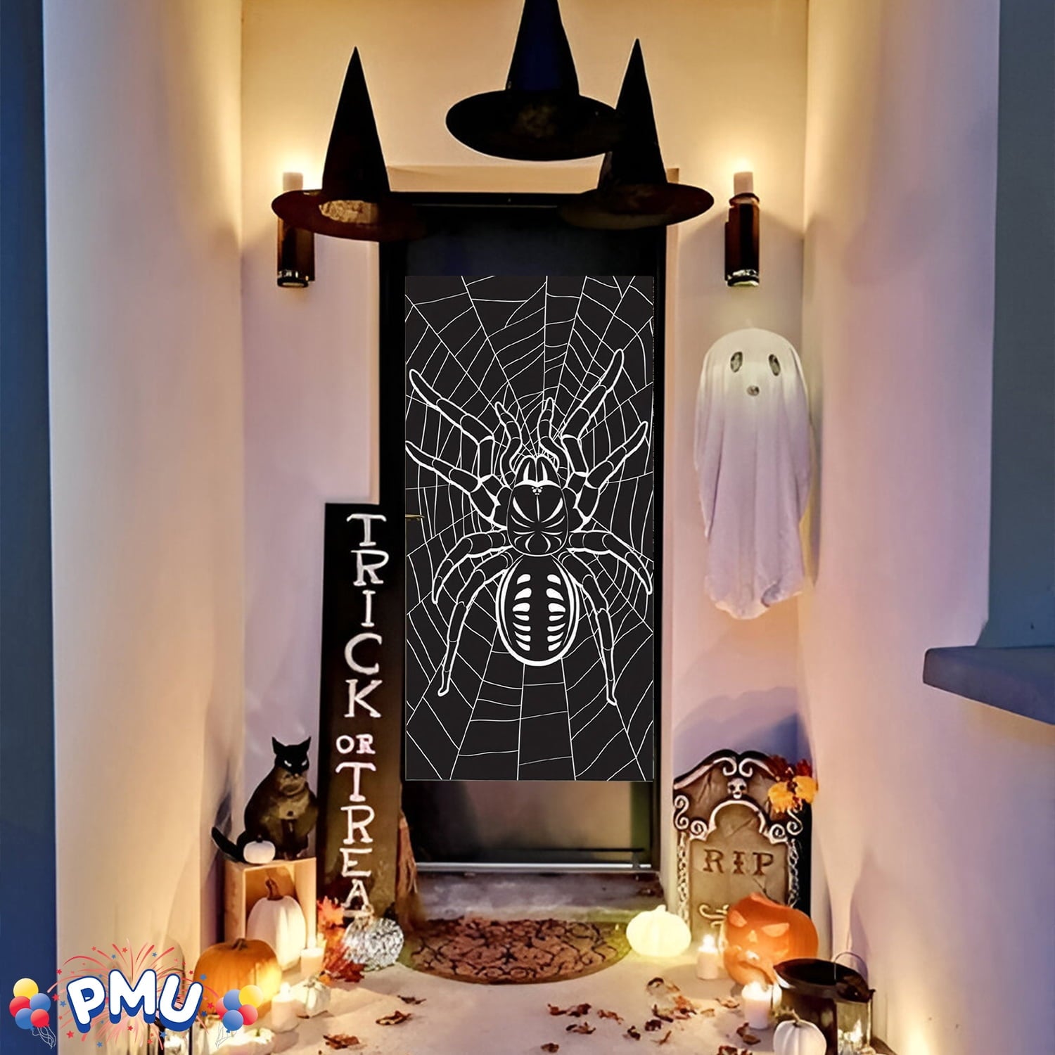PMU Halloween Microwave Door Decoration 12in x 24in (1/pkg) Pkg/1