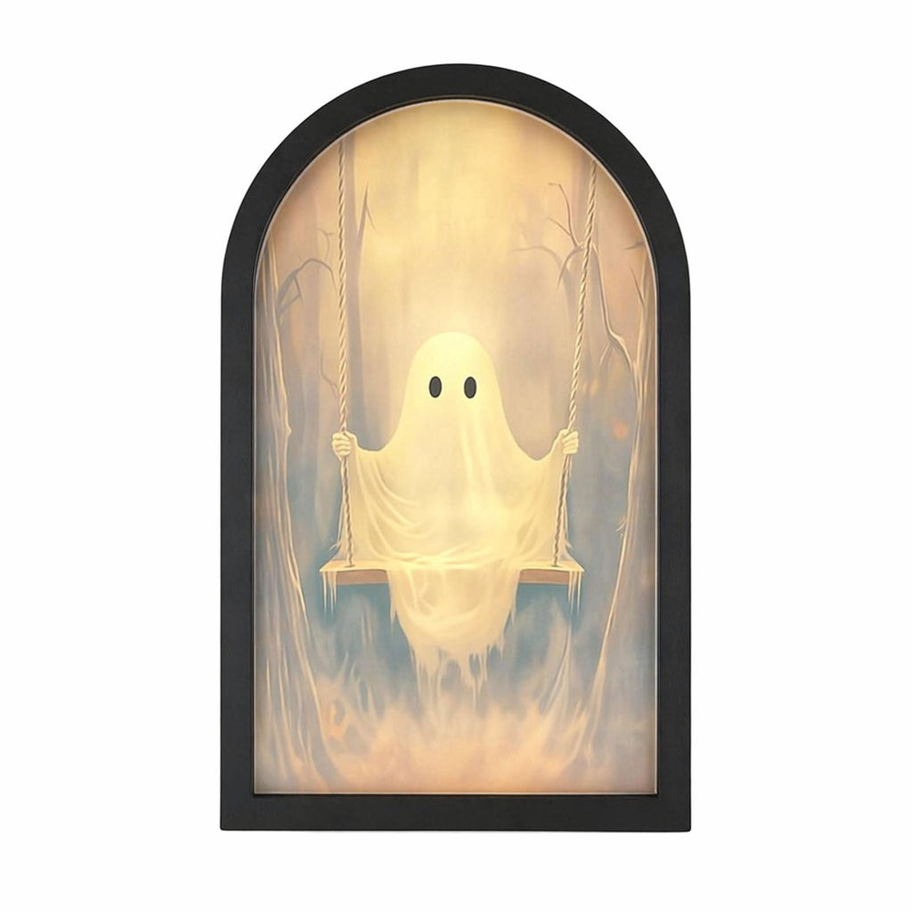 Clearance Martha Ghost Mirror! Halloween Decorations Indoor Gifts, LED Ghost Mirror Hologram,Spooky Gothic Decor,Haunted Mirror Halloween Decorations,Vintage Wall Decor for Living Room Fireplace