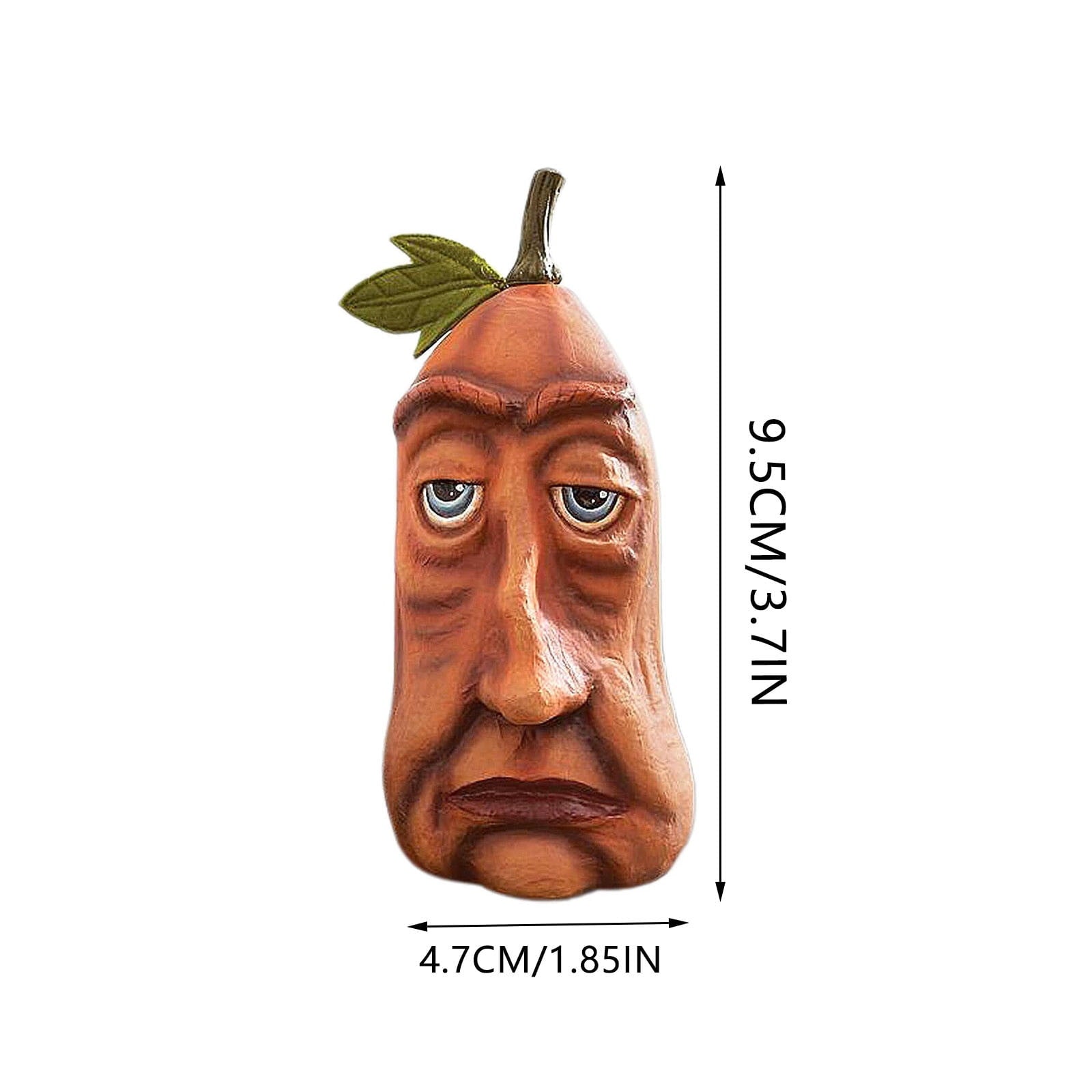 Happy Halloween Pumpkin Decorations for Yard - Funny Resin Jack O Lantern with Weighted Base - Outdoor Fall Decor for Porch,Garden,and Home Party