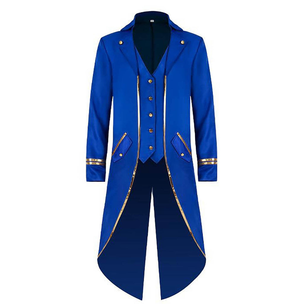 Men Clearance LYXSSBYX Mens Jackets Fall Fashion Halloween Men's Costume Men's Mid Length Retro Tuxedo Costume