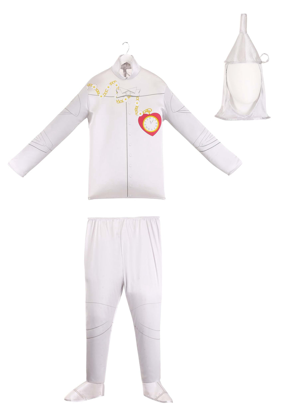 The Wizard of Oz Tinman Men's Halloween Fancy-Dress Costume for Adult, 44