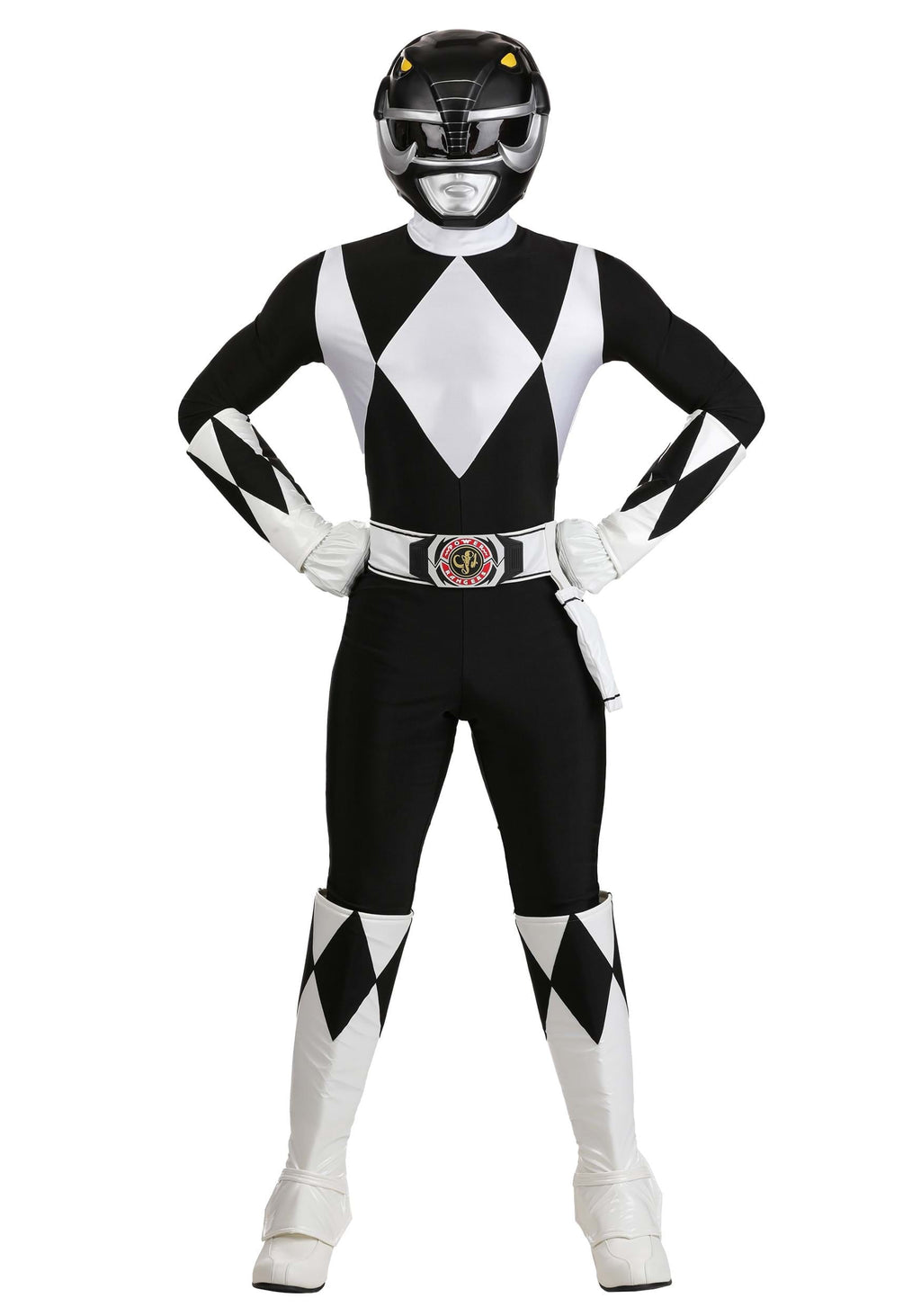 Men's Authentic Power Rangers Black Ranger Costume