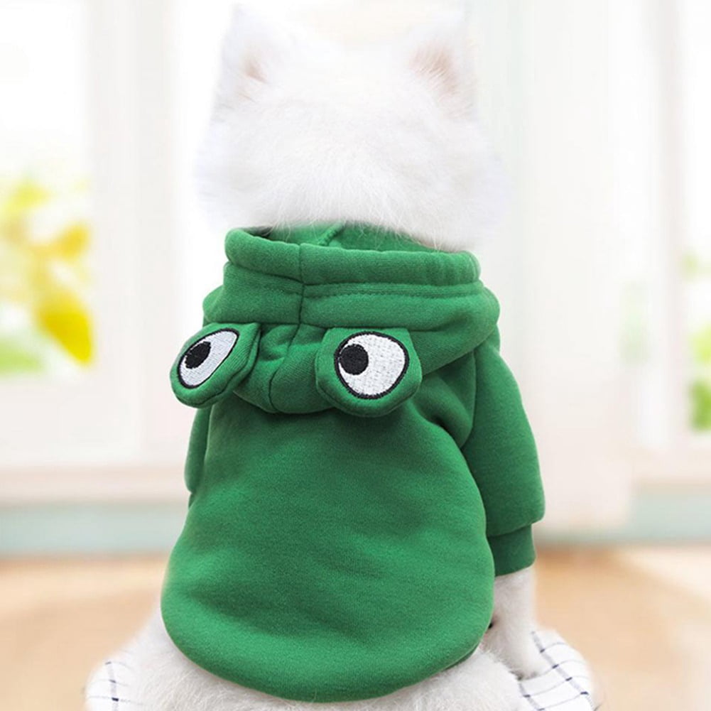 Winter Warm Plush Dog Hoodie, Heart‑Shaped Pet Cosplay Outfit for Small Dogs