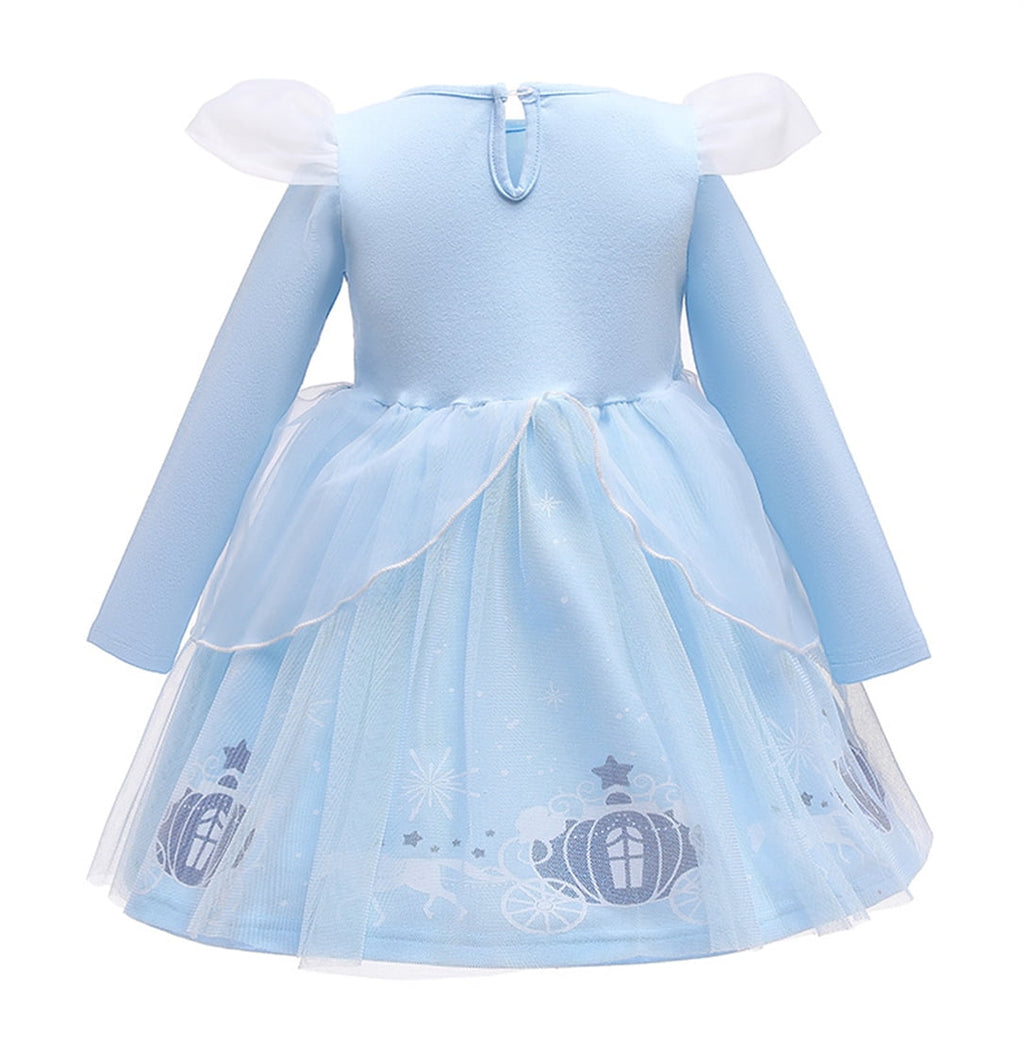 WIBACKER 1-6Y Toddler Girls Princess Costumes Dresses Fancy Dress Up Clothes for Halloween Party Cosplay, Christmas Gift