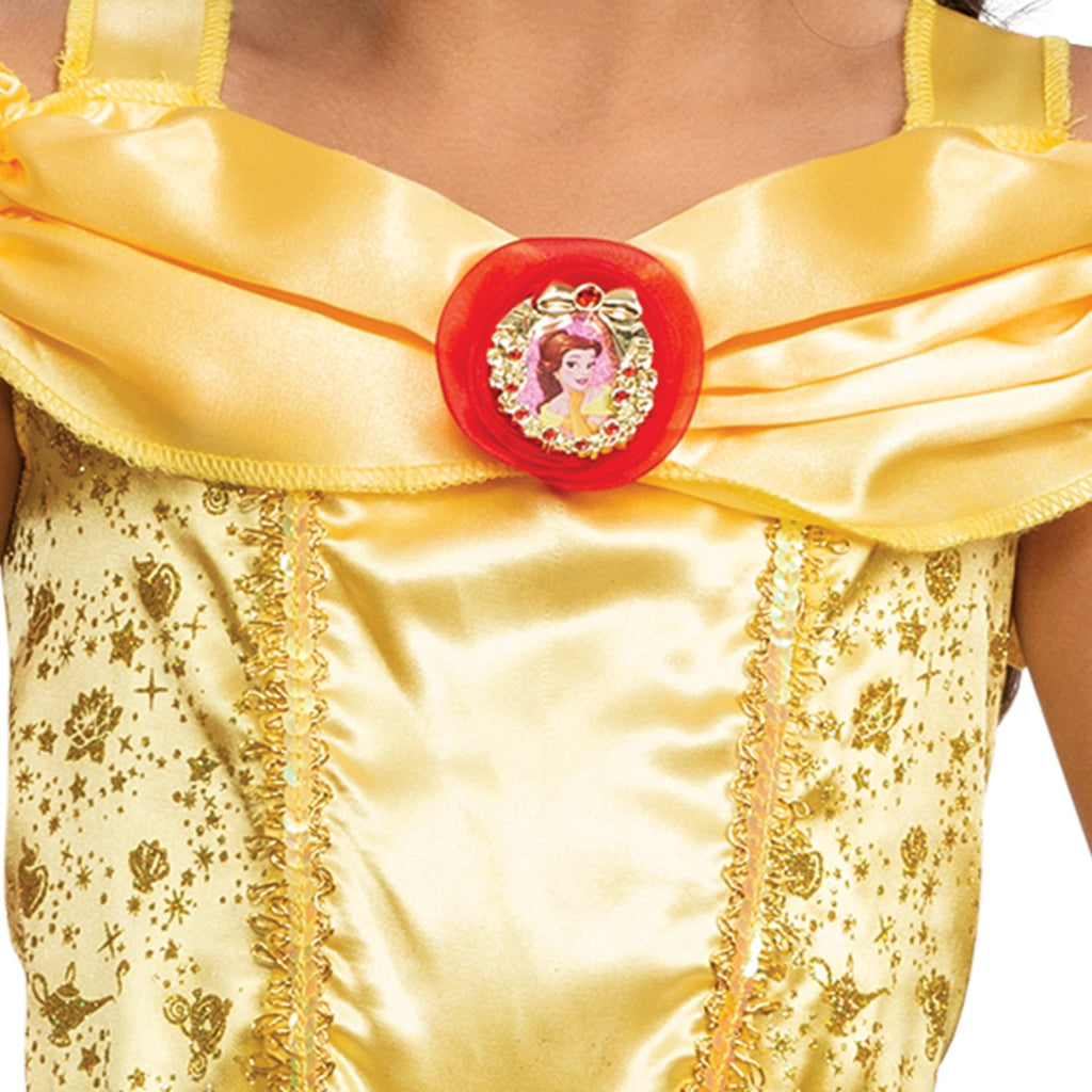 Disney Beauty & The Beast Belle Halloween Costume for Children, Girls Size XS (4/5), by Disguise
