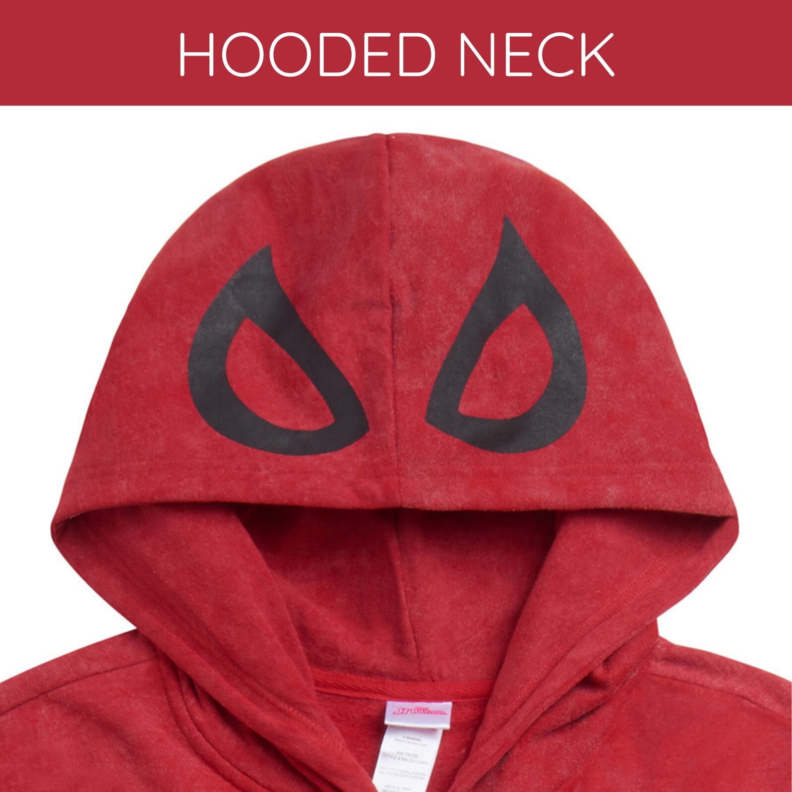 Marvel Spider-Man Little Boys' Cosplay Fleece Zip-Up Hoodie Miles Morales Black
