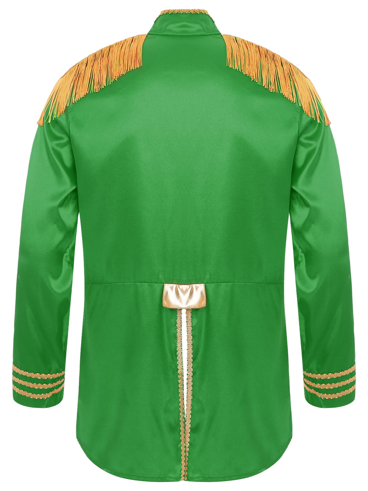 Eandarui Men's Halloween SGT Sergeant Pepper Costume Jacket Fancy Dress Hippie Music Star 1960s Shirt Red S