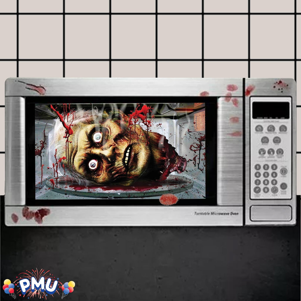 PMU Halloween Microwave Door Decoration 12in x 24in (1/pkg) Pkg/1