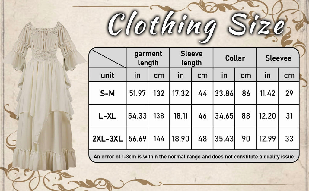 IROOZIGOTO Womens White Medieval Renaissance Maxi Dress Off Shoulder Long Flare Sleeve with Brown Lace Up Corset Belt Halloween Cosplay Costume