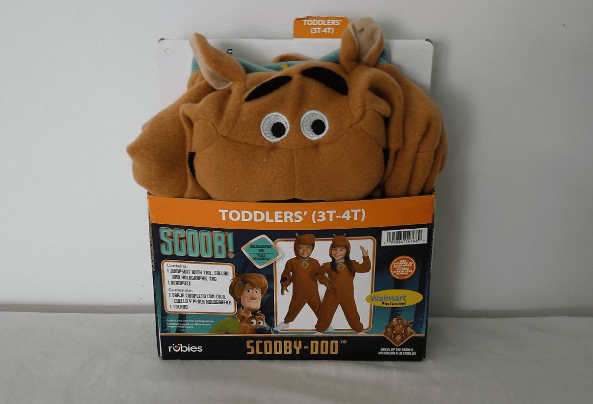 Scooby Doo Halloween Costume for Toddler, Size 3-4T, by Rubies