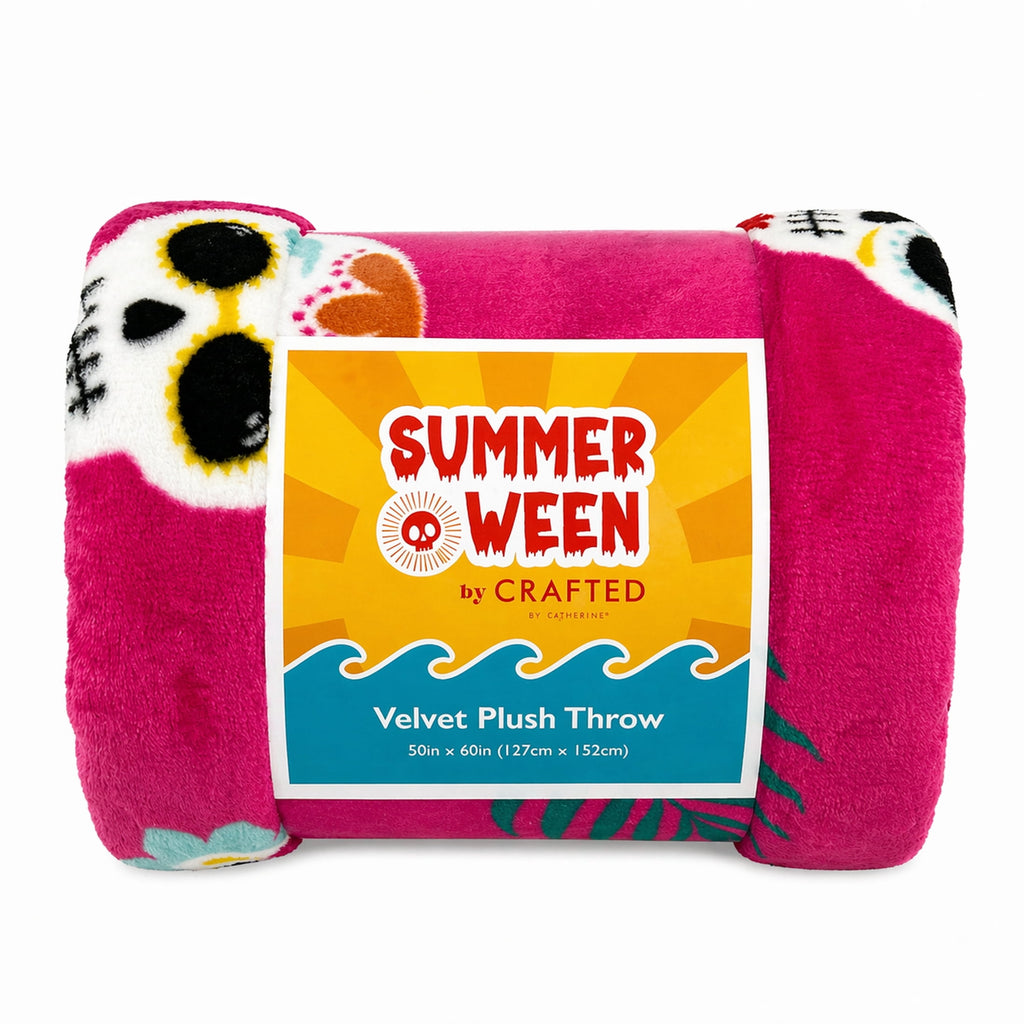 Summerween Oversize Super Soft Plush Throw Blankets, Summer Patio Pool Halloween Throws, RETIREMENT GHOST