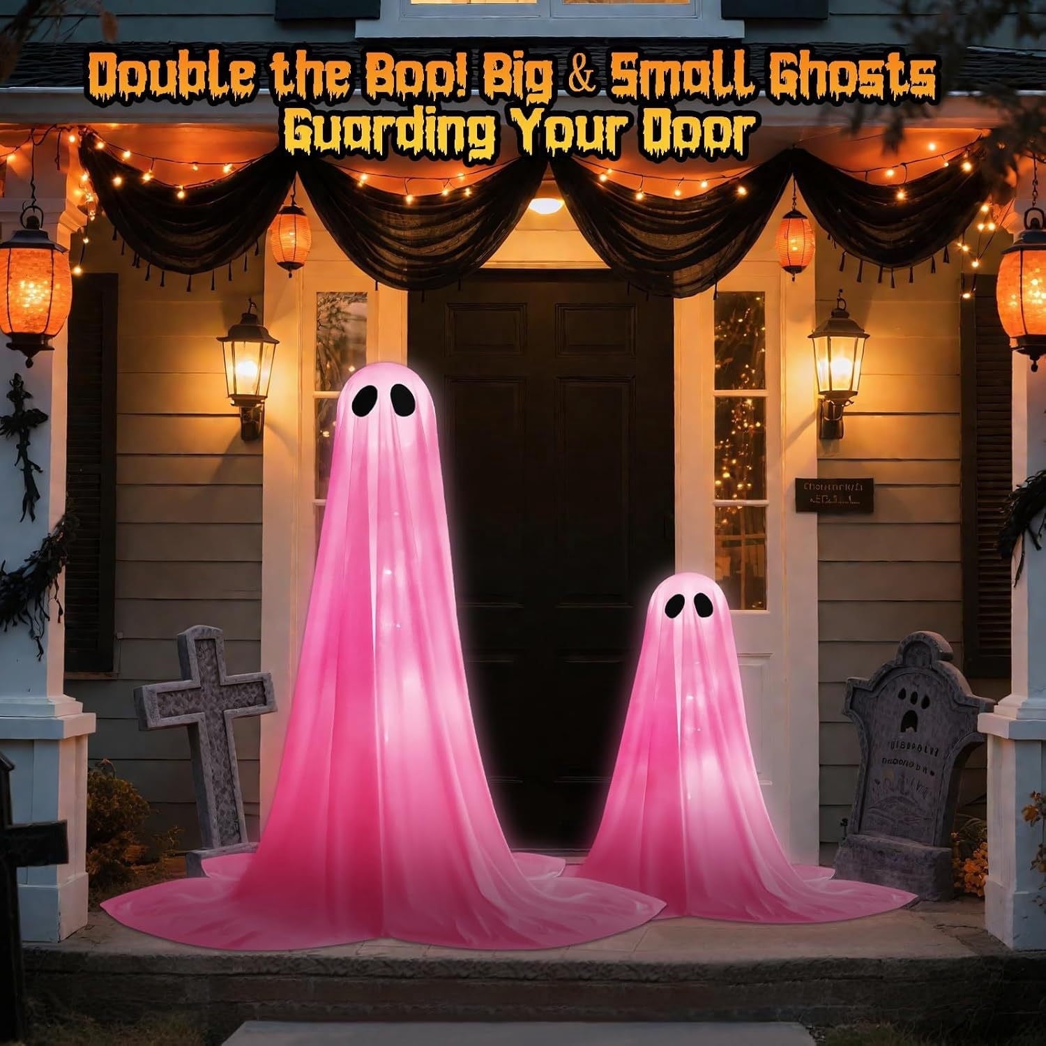 Skegnu Halloween Decorations Outdoor, Inflatable Ghost Halloween Decor Inflatable Ghost Halloween Decor