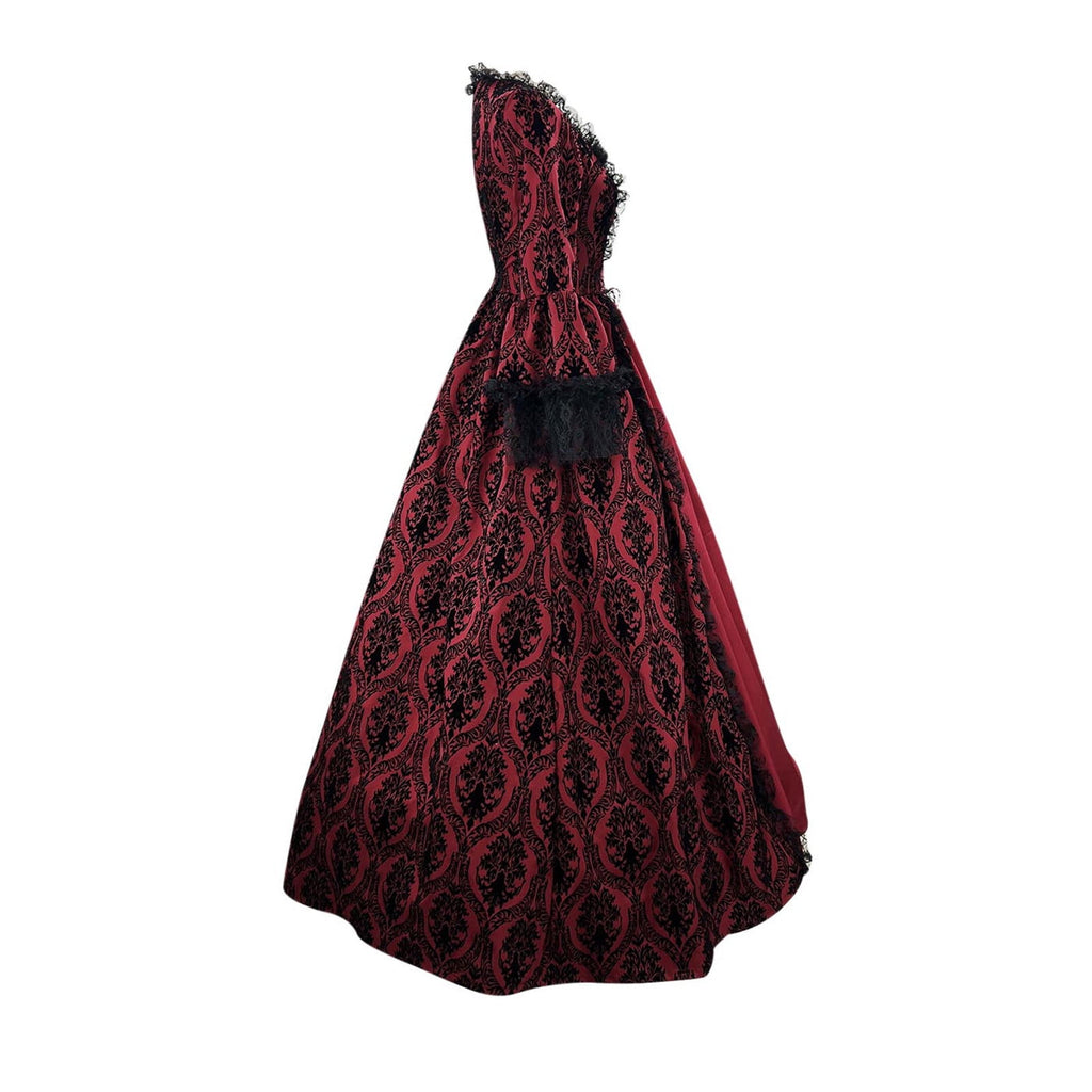 LYXSSBYX Maxi Dresses for Women Women's Long Sleeve Neck Dress Floor Length Cosplay Dress Plus Size Dress