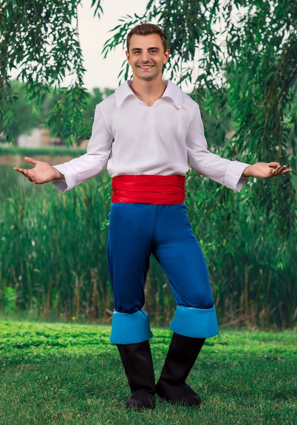 Plus Size Little Mermaid Prince Eric Deluxe Costume for Men