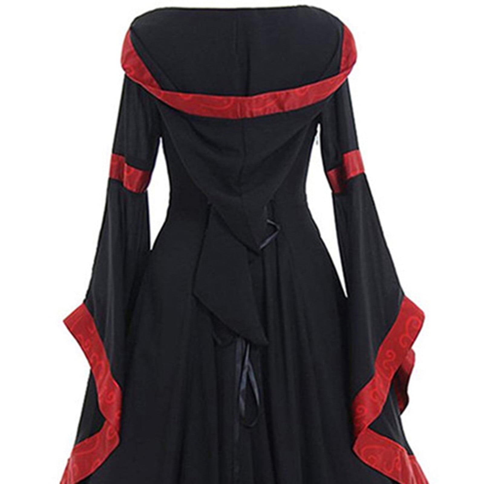 Halloween Costumes for Women 2022 Women's Medieval Dress Plus Size Irish Medieval Ball Gown Halloween Costume for Women Flare Sleeve Floor Length Dress
