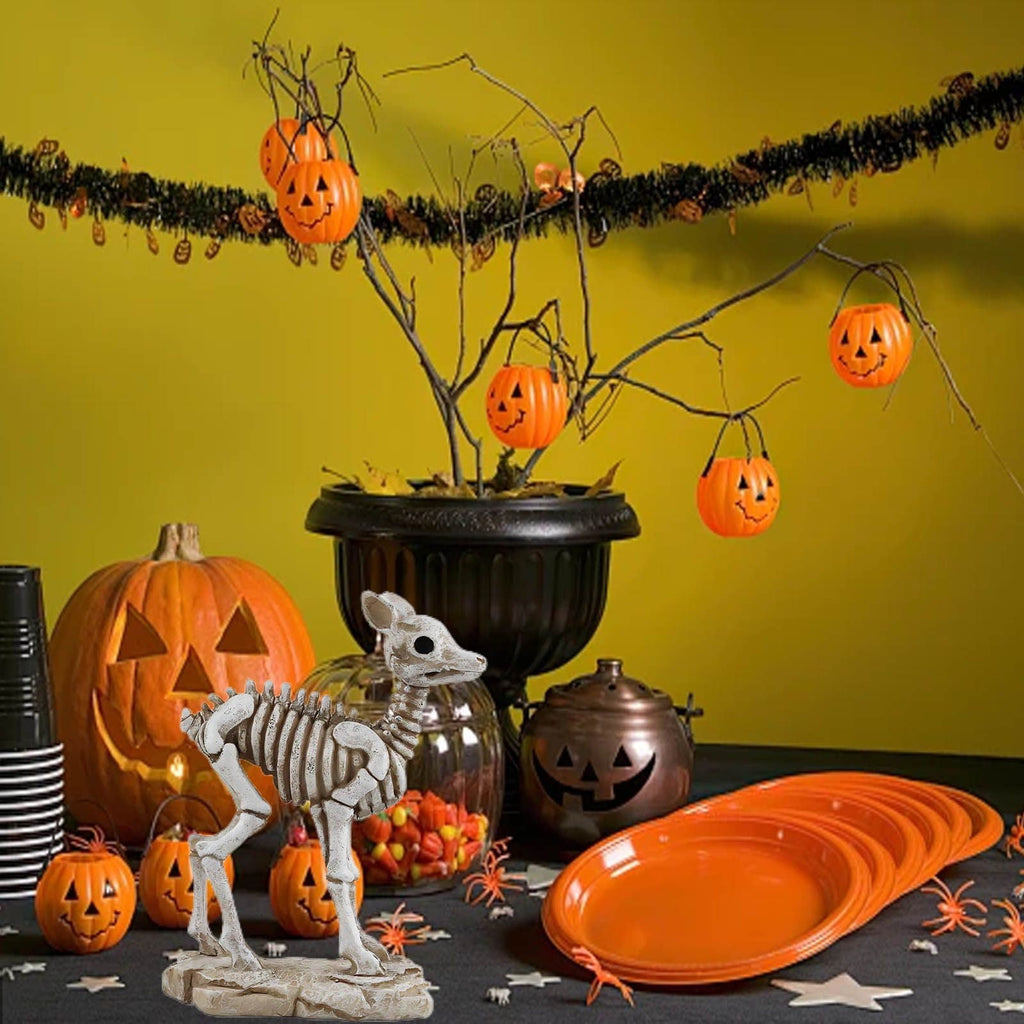 amlbb Halloween Decoration Halloween Skeleton Horror Decorations Simulation Animals Skeleton Ornaments Bar Decoration Frogs Skeleton on Clearance