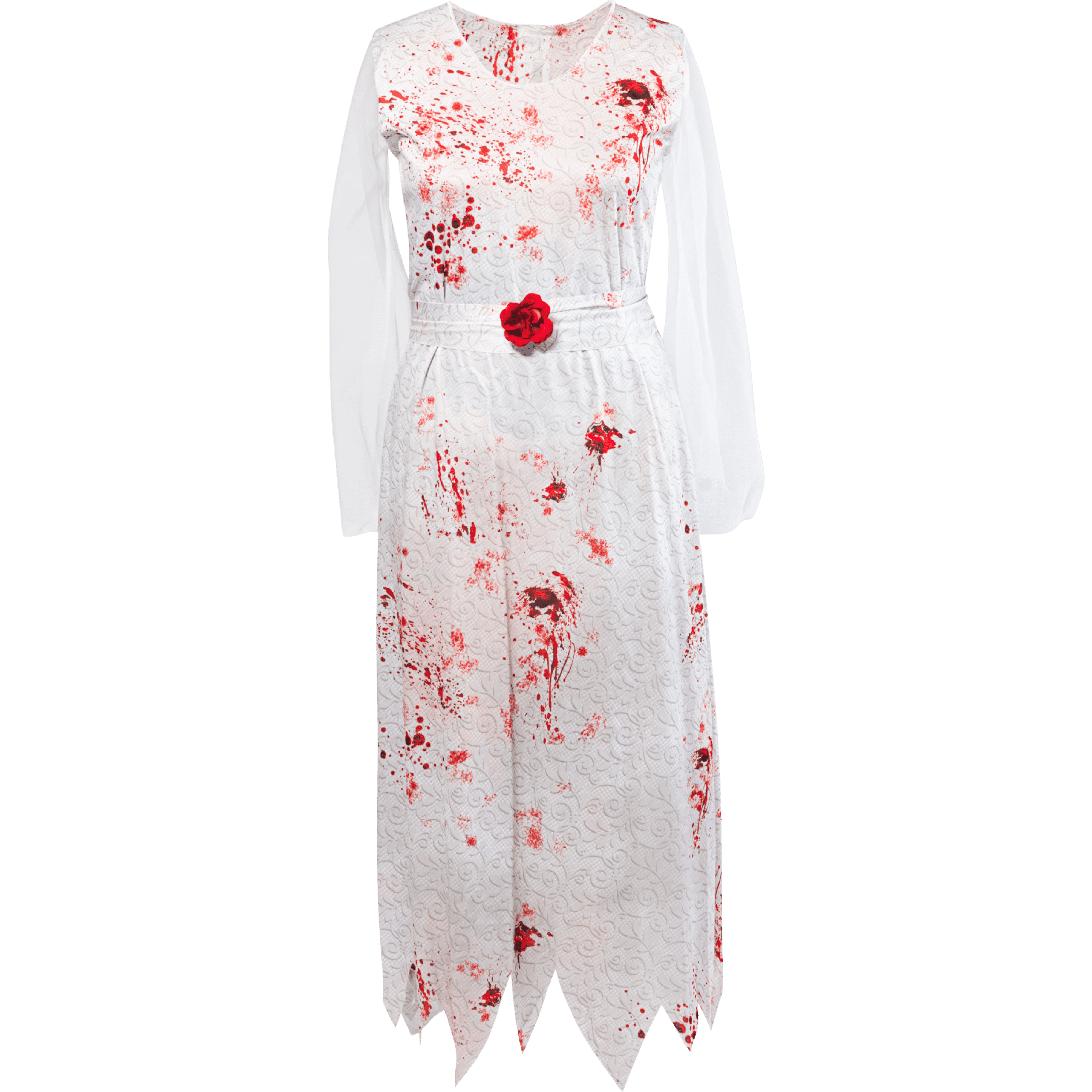 Ghost Bride Halloween Costume for Adults, Women's Size L (12/14), by Way to Celebrate