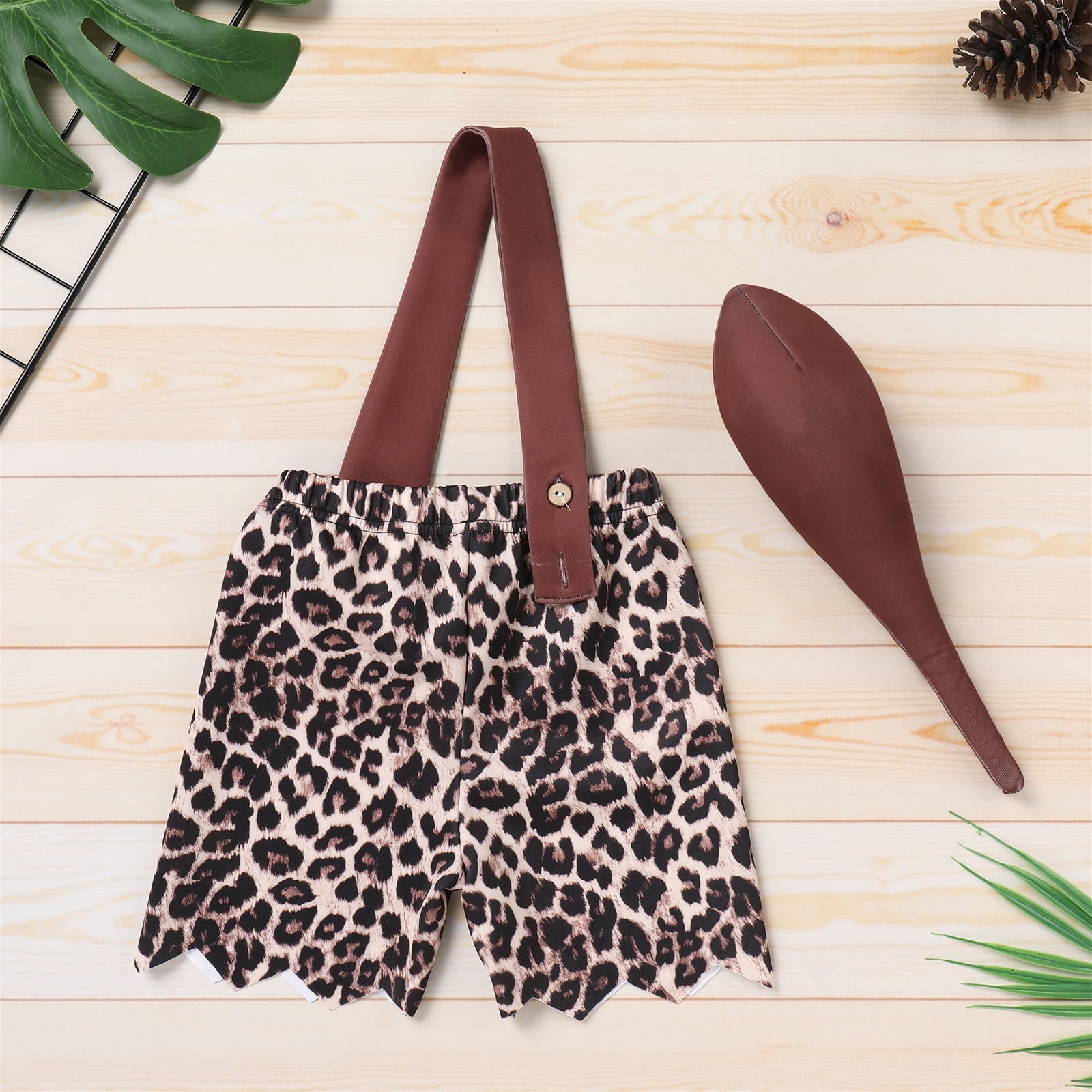 Kids Baby Bam Bam Costume Flintstone Costume Caveman Cavegirl Historical Stone Age Themed Birthday Outfit for Girls Boys Halloween Cosplay Dress Up Photo Shoot 2-3 Years Girl - Orange