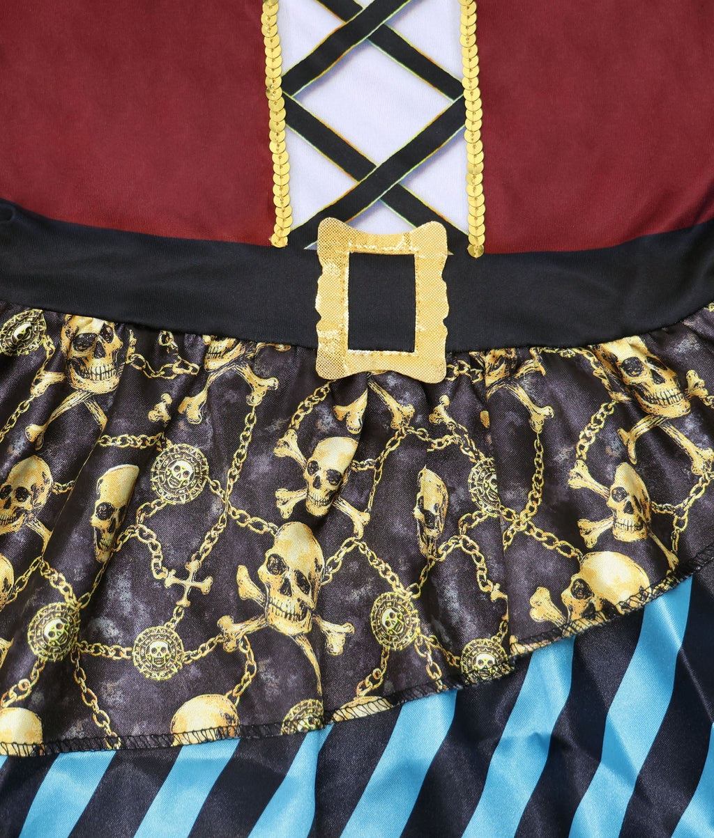 Pirate Cutie Costume for Children, Girls, Small (6/6X), by Way to Celebrate