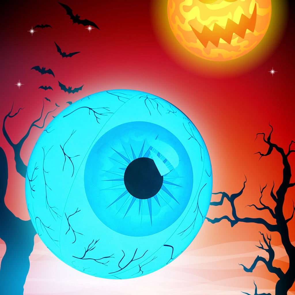 Kdkad Halloween Inflatables Large Set of Eyes Decoration, 23.6 Inch Large LED Glowing Eyes Inflatable Set, Blow Ups Eyes for Yard Horror Parties & Blow-Up Displays