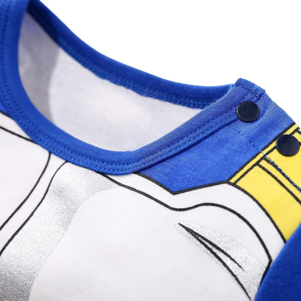 WIBACKER Baby Infant Boy Armor Printed Outfits 100% Cotton Newborn Boy Cosplay Party Jumpsuit Halloween Christmas Rompers