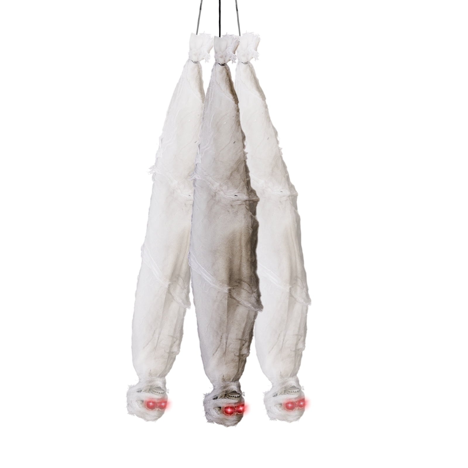 Ktaxon 3ft Hanging Zombie Animated Halloween Decoration Creepy Mummy Halloween w/ Pre-Recorded Screaming, LED Eyes