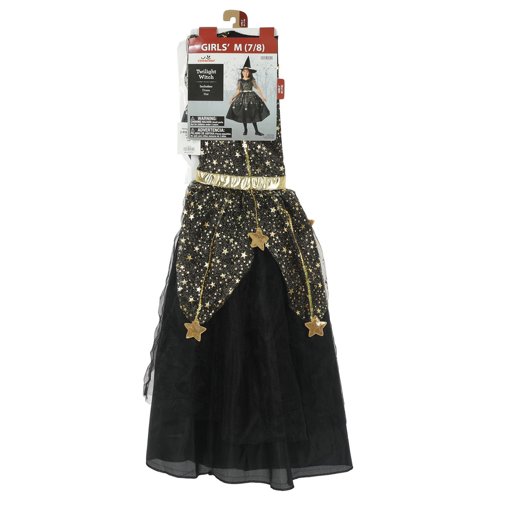 Twilight Witch Halloween Costume for Children, Girls' Size M (7/8), by Way to Celebrate