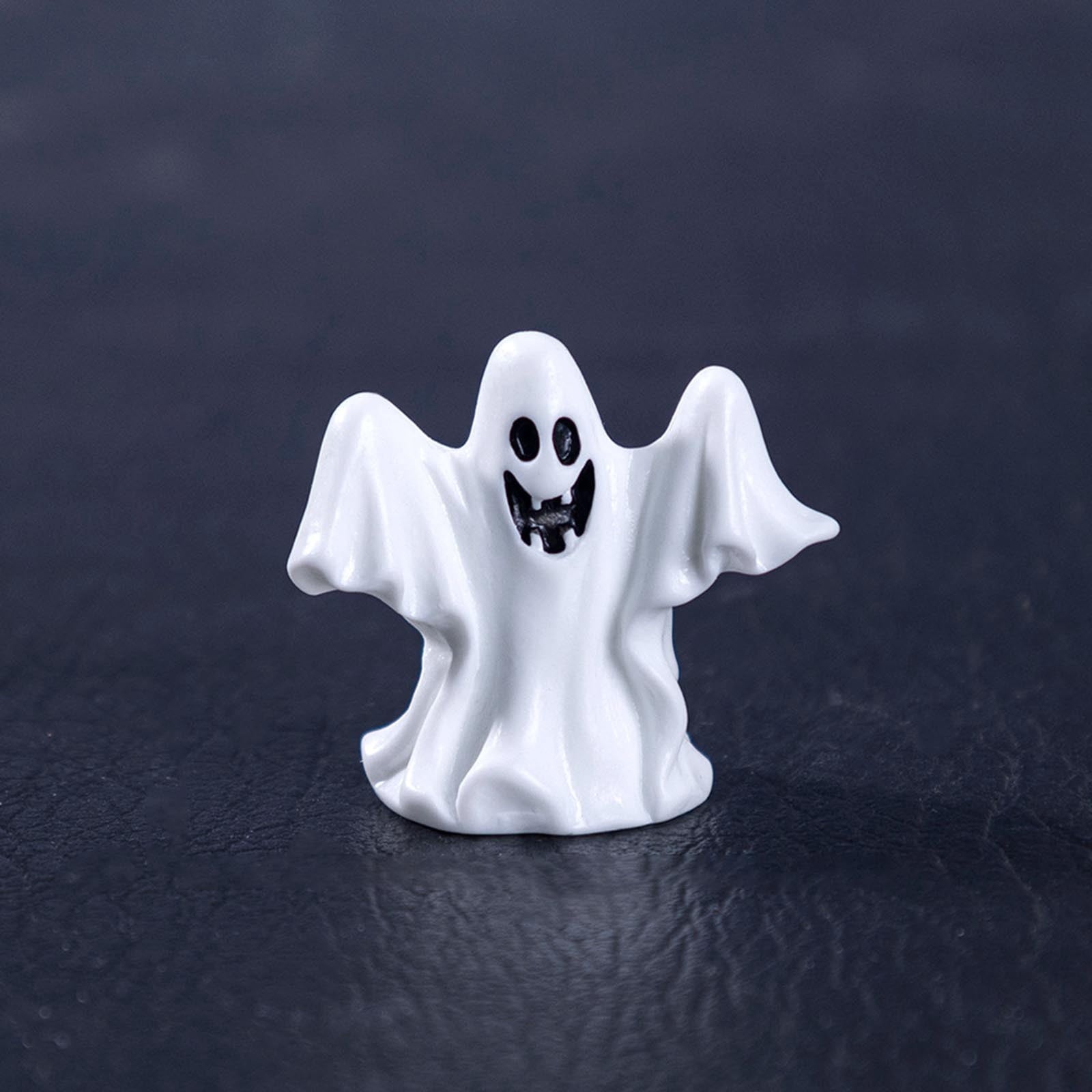 PEIBang Halloween Miniature Ghost Figurine 3.15 in Scary Resin Decor for Tabletop Shelf Display with Realistic Textures Dark-Tone Halloween Decoration