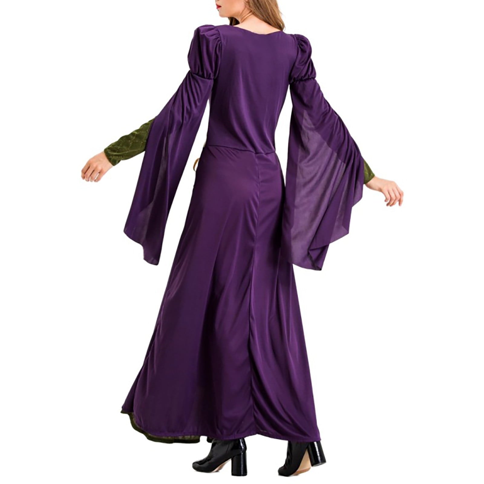 LYXSSBYX Maxi Dresses for Women Women's Long Sleeve Neck Dress Floor Length Cosplay Dress Plus Size Dress