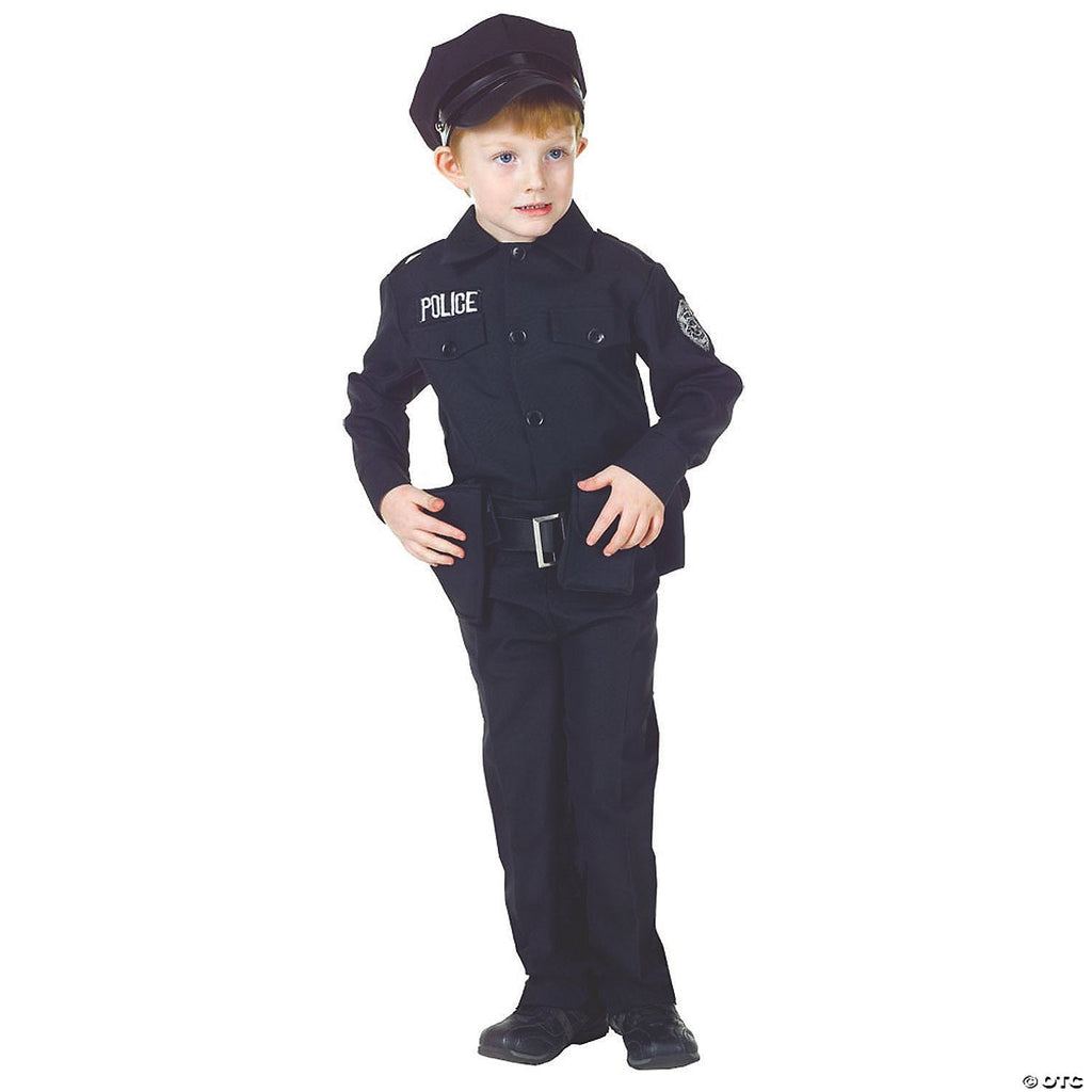 Underwraps Police Man Halloween Fancy-Dress Costume for Child, Little Boys M