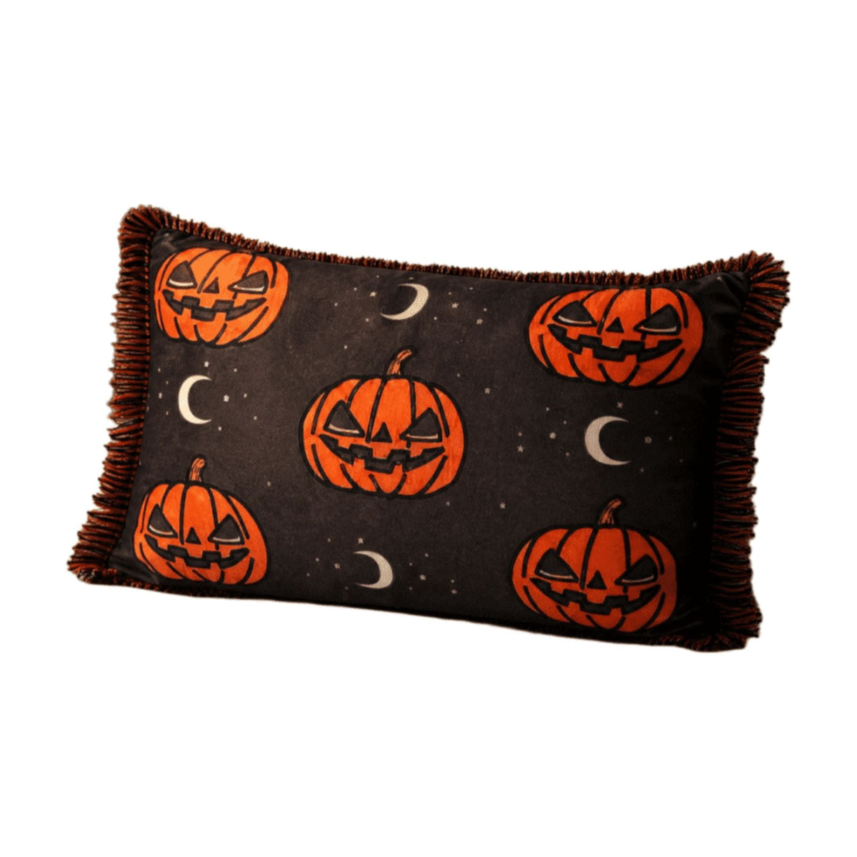 Halloween Ghost Reading Book Throw Pillow Cover, Spooky Library Bookshelf Skull Candlestick Decorative Pillowcase, Retro Halloween Cushion Cover