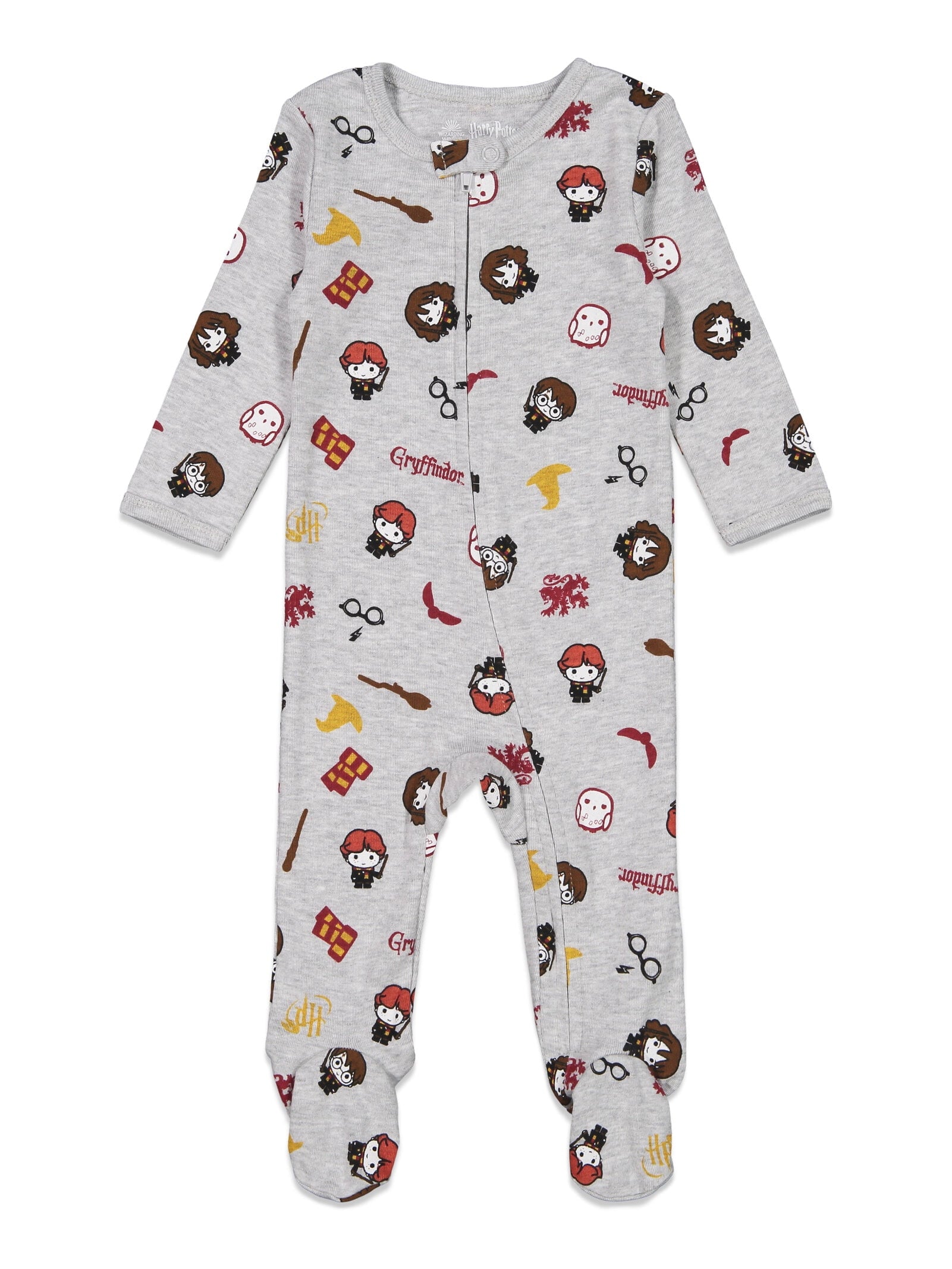Harry Potter Infant Baby Boys 2 Pack Zip Up Sleep N' Play Coveralls Newborn to Infant