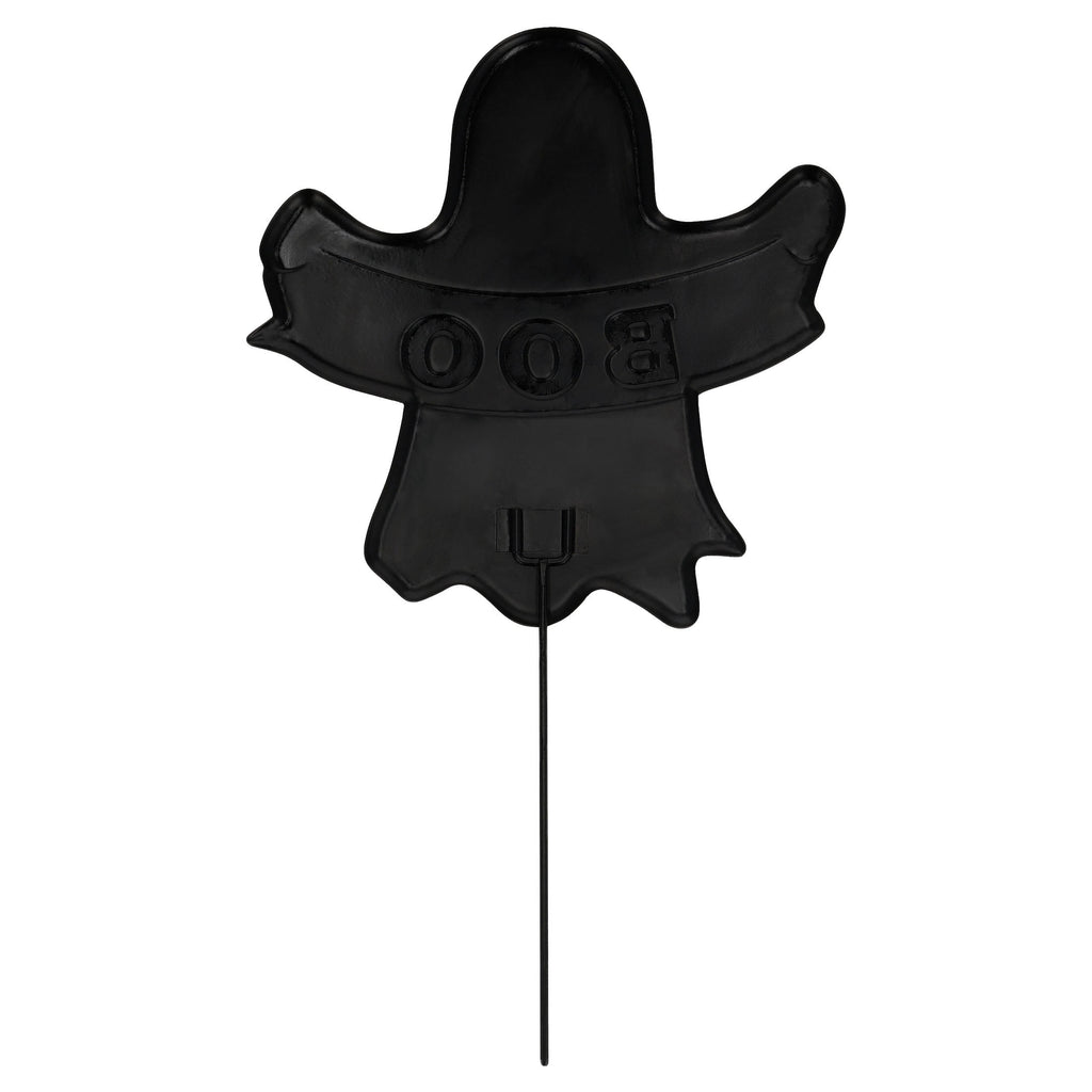 Metal Ghost Yard Stake Decoration, Black and White, 18", Halloween by Way To Celebrate