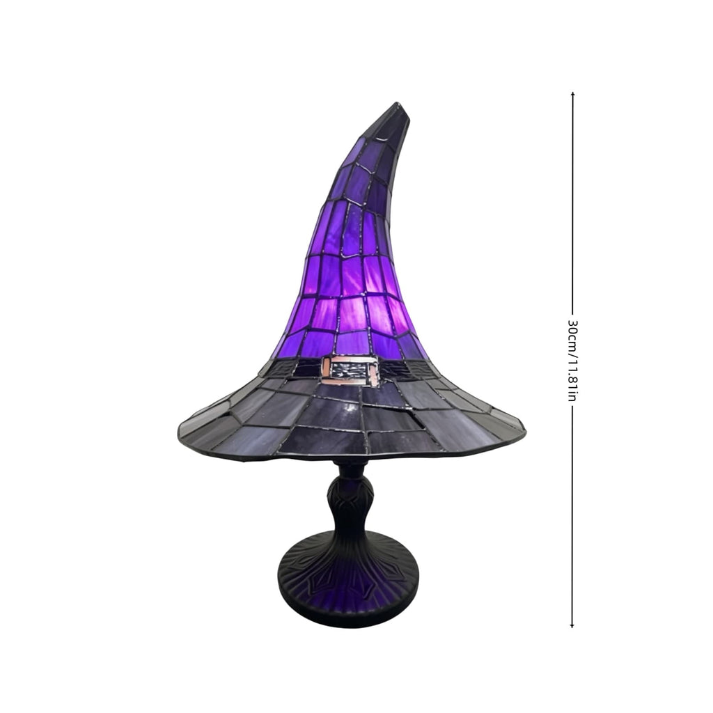 Halloween Decor Witch Hat Lamp, LED Halloween Night Light, Halloween Decorations Indoor, Witchy Decor for Shelf Mantel Table, Gothic Home Decoration