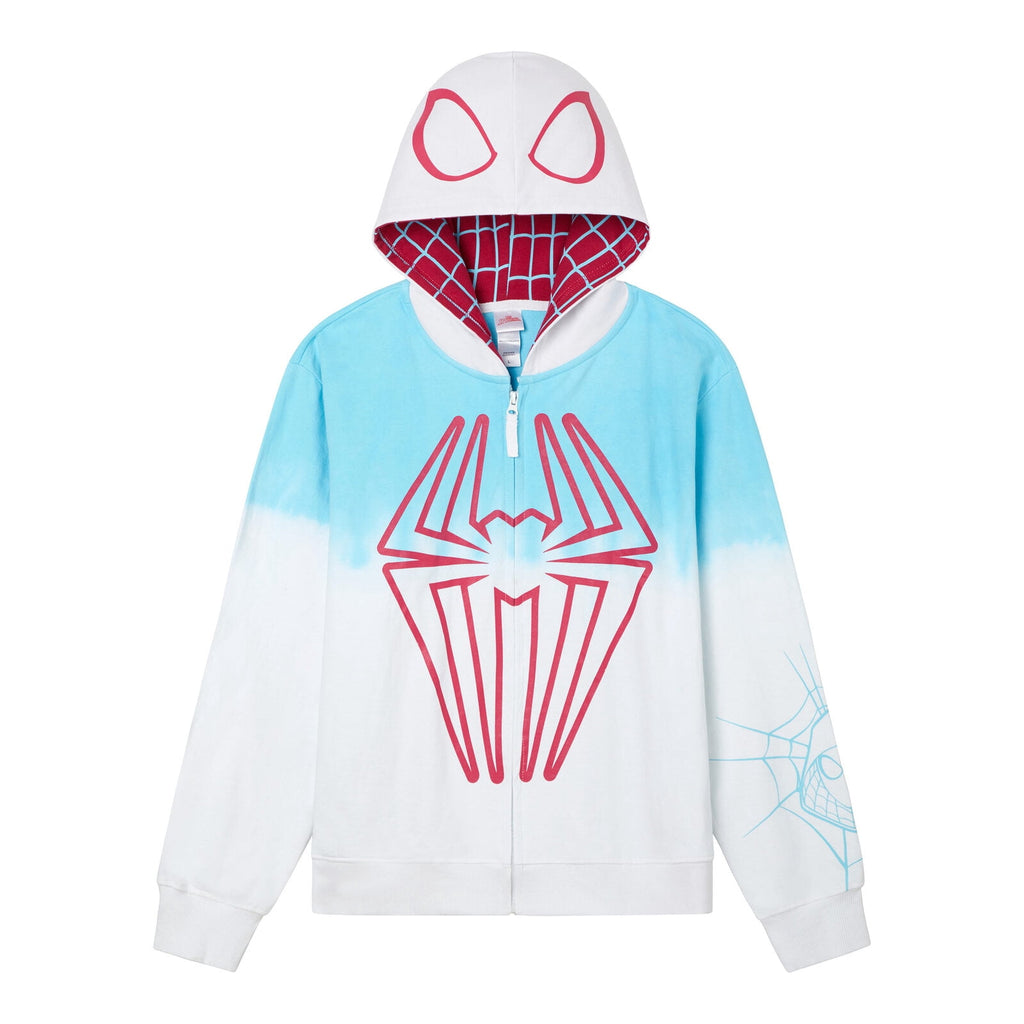 Marvel Spider-Man Little Boys' Cosplay Fleece Zip-Up Hoodie Miles Morales Black