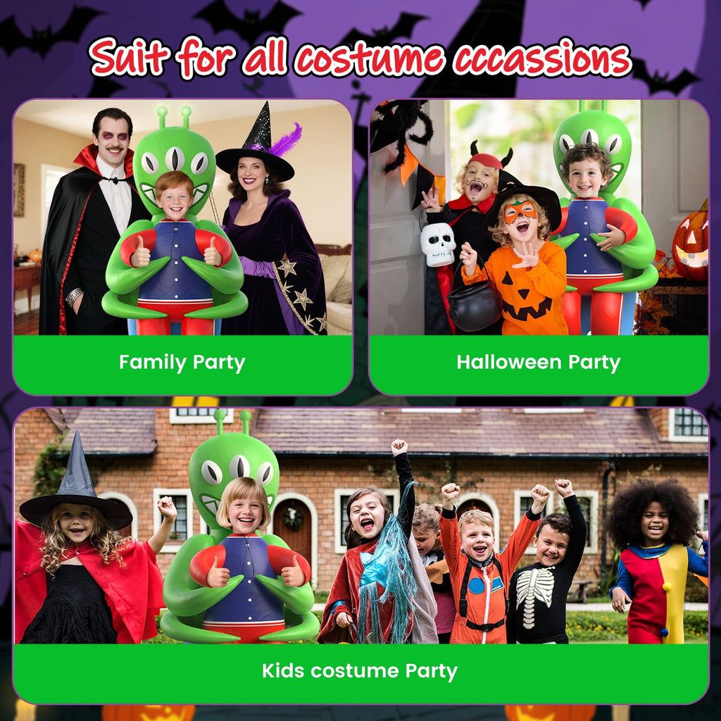 WonderStone Axolotls Inflatable Costume with LED Lights, Halloween Ride-on Costume, Blow-Up Dragon Onesie for Cosplay Party, Suitable for Kids Ages 7-12