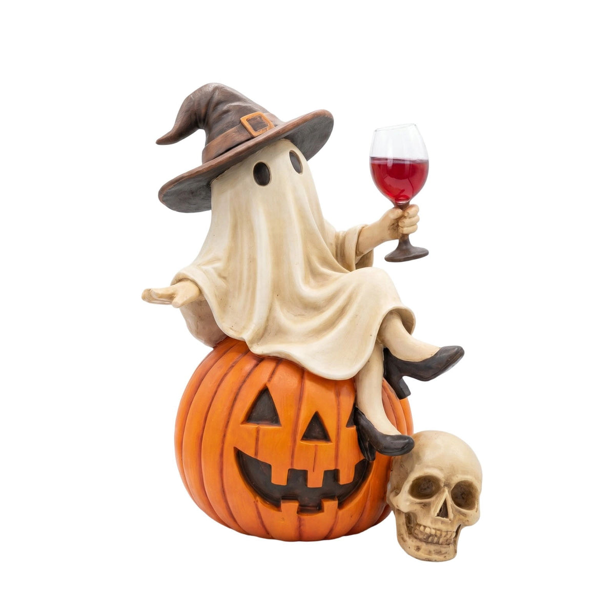 Mauxuk Halloween Black Witch Acrylic Decor - Gothic 2D Tabletop Centerpiece for Spooky Party, Haunting Mantel Decor, Gift for Horror Fans, 8-Inch Tall with Stand