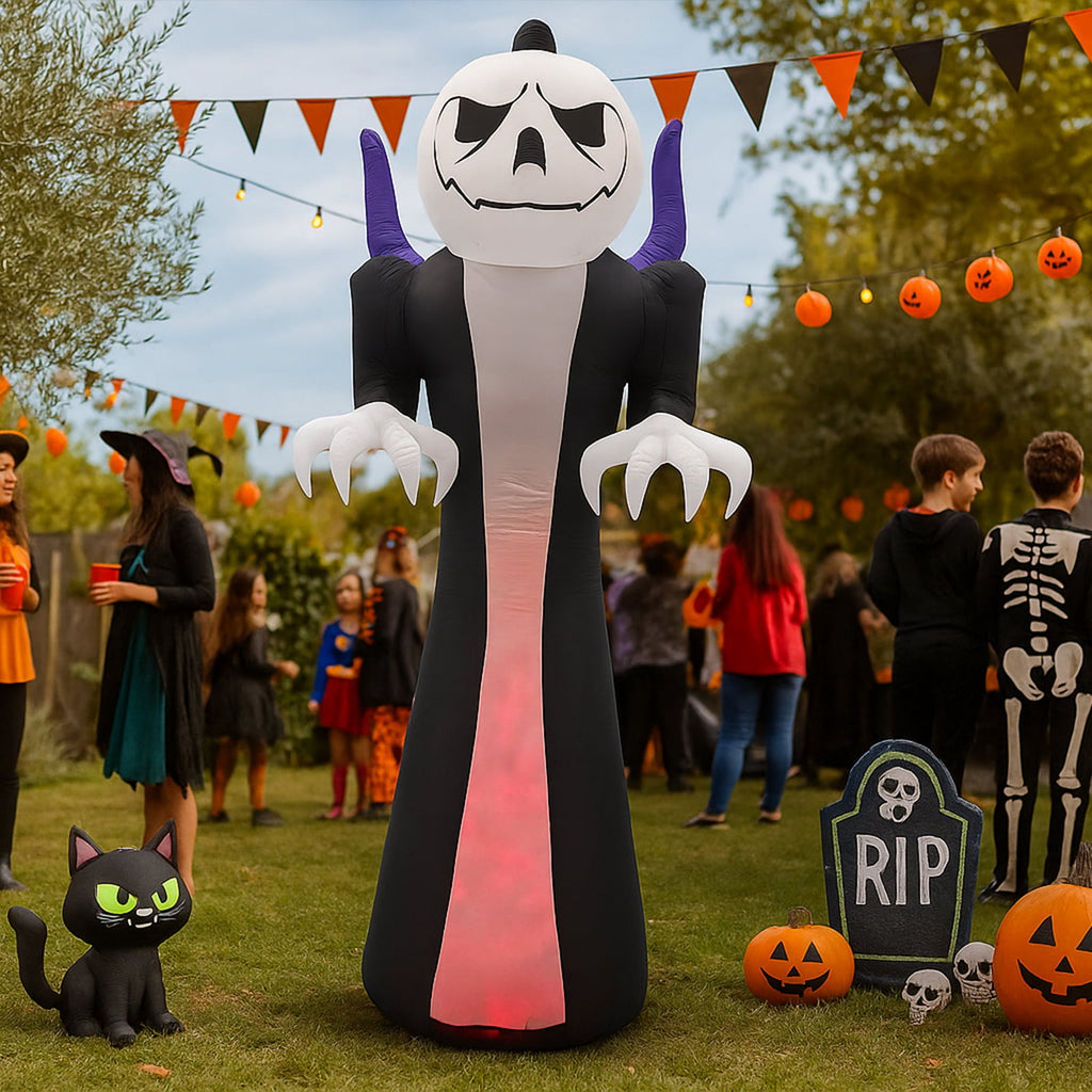 Ktaxon 12' Halloween Inflatables Outdoor Halloween Decoration Giant Ghost Blow up Decor