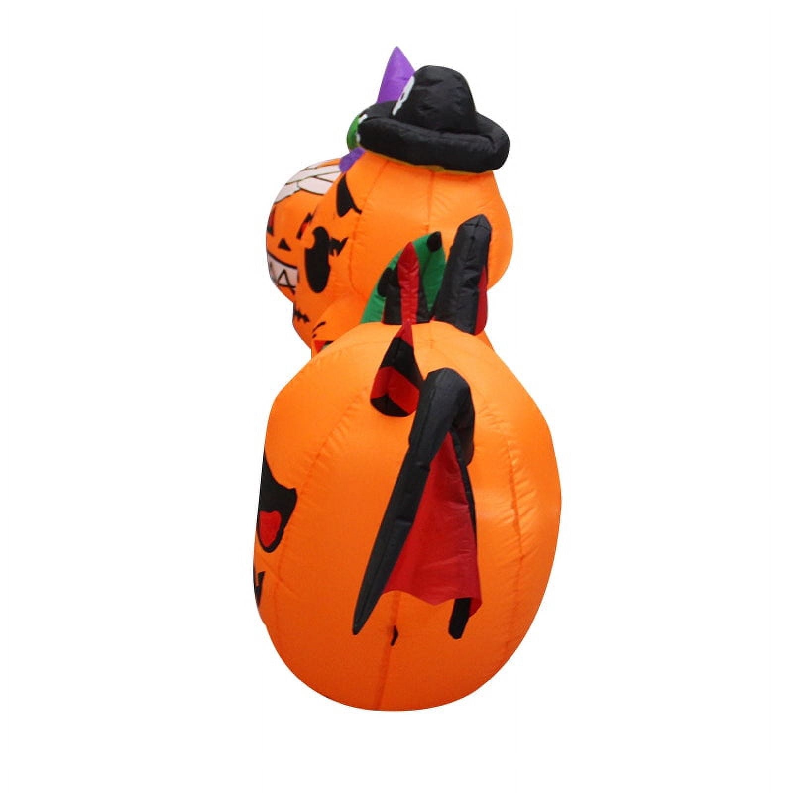 CozyBox 6FT Halloween Animated LED Inflatable Spooky Outhouse with Monster Holiday Yard Decoration
