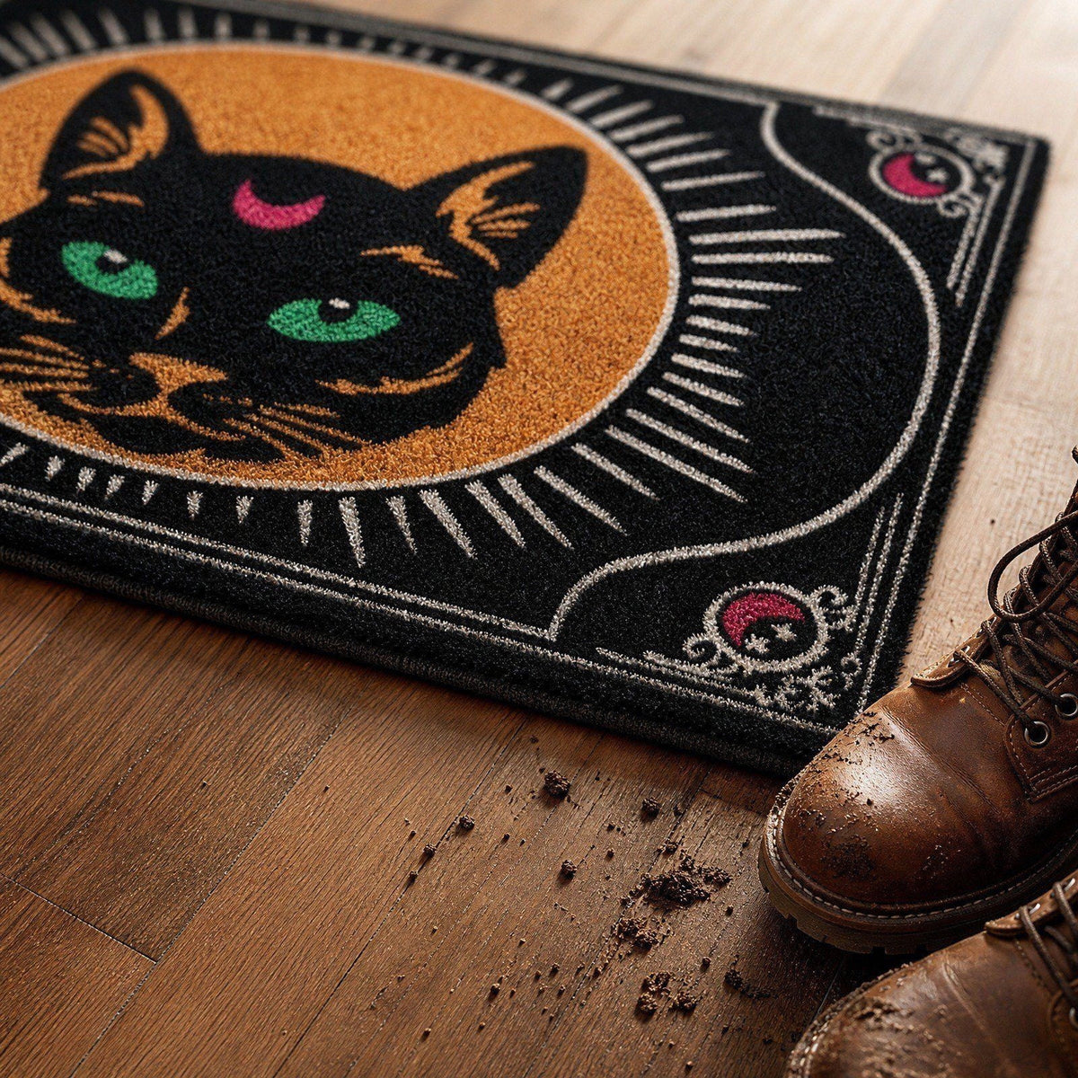 Tepsmf Halloween Doormat 19.7x31.4IN Soft Non Slip Halloween Bathroom Rug For Front Doors Porches And Witch-themed Home Decor