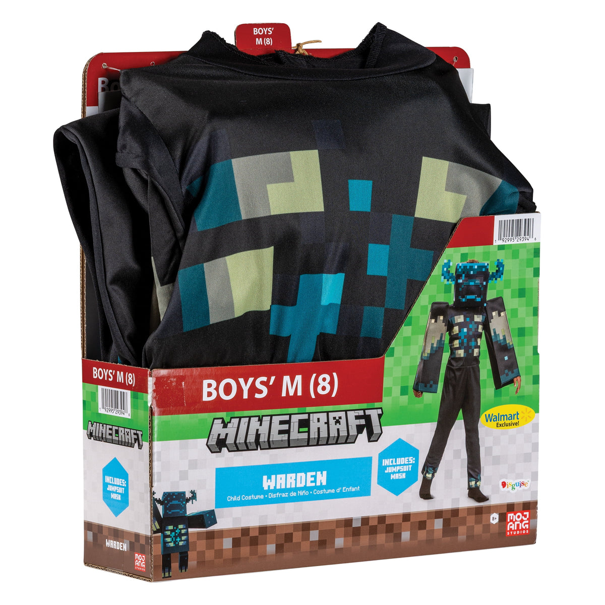 Minecraft Warden Halloween Costume for Children, Boys Size XS (4/5), by Disguise