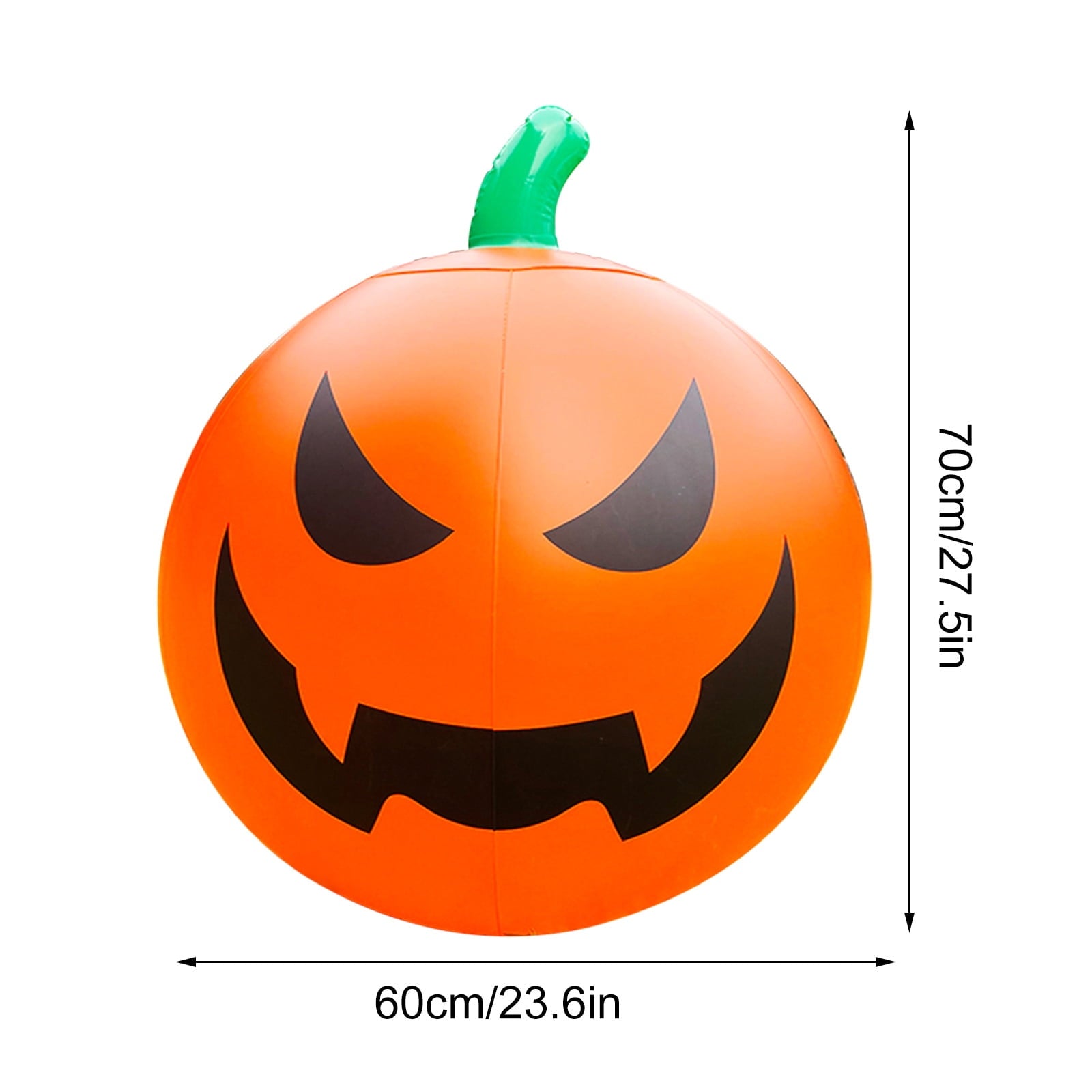 Sruoe Halloween Remote Control Luminous Inflatable Lantern Ball, 23.58In LED Color Changing Inflatable Ball Ornament for Patio Wall Tree Indoor Outdoor Party Decoration Halloween Inflatables