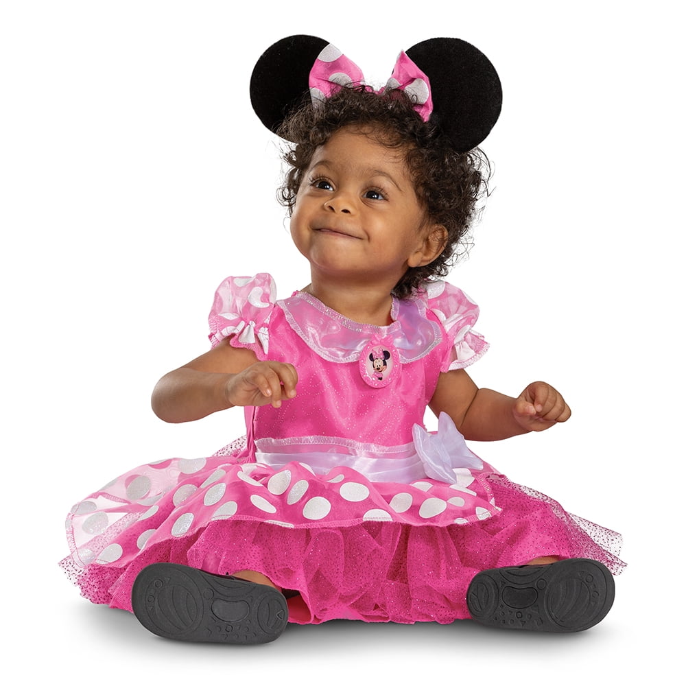 Disney Minnie Mouse Halloween Costume for Children, Infants Size 12-18M, by Disguise