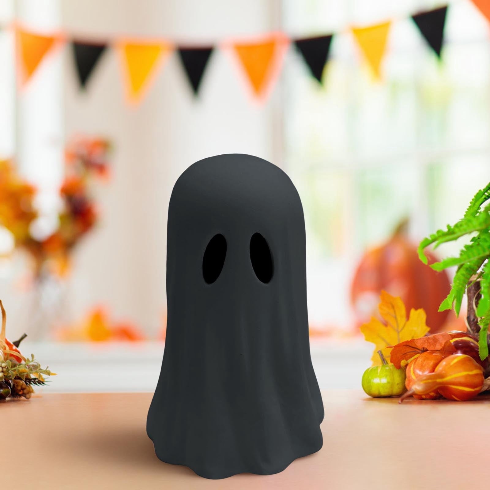 Halloween Ghost Figurine - Spooky Resin Ghost Statue, Cute Halloween Decorations Indoor for Tabletop Home Decor Party Gifts